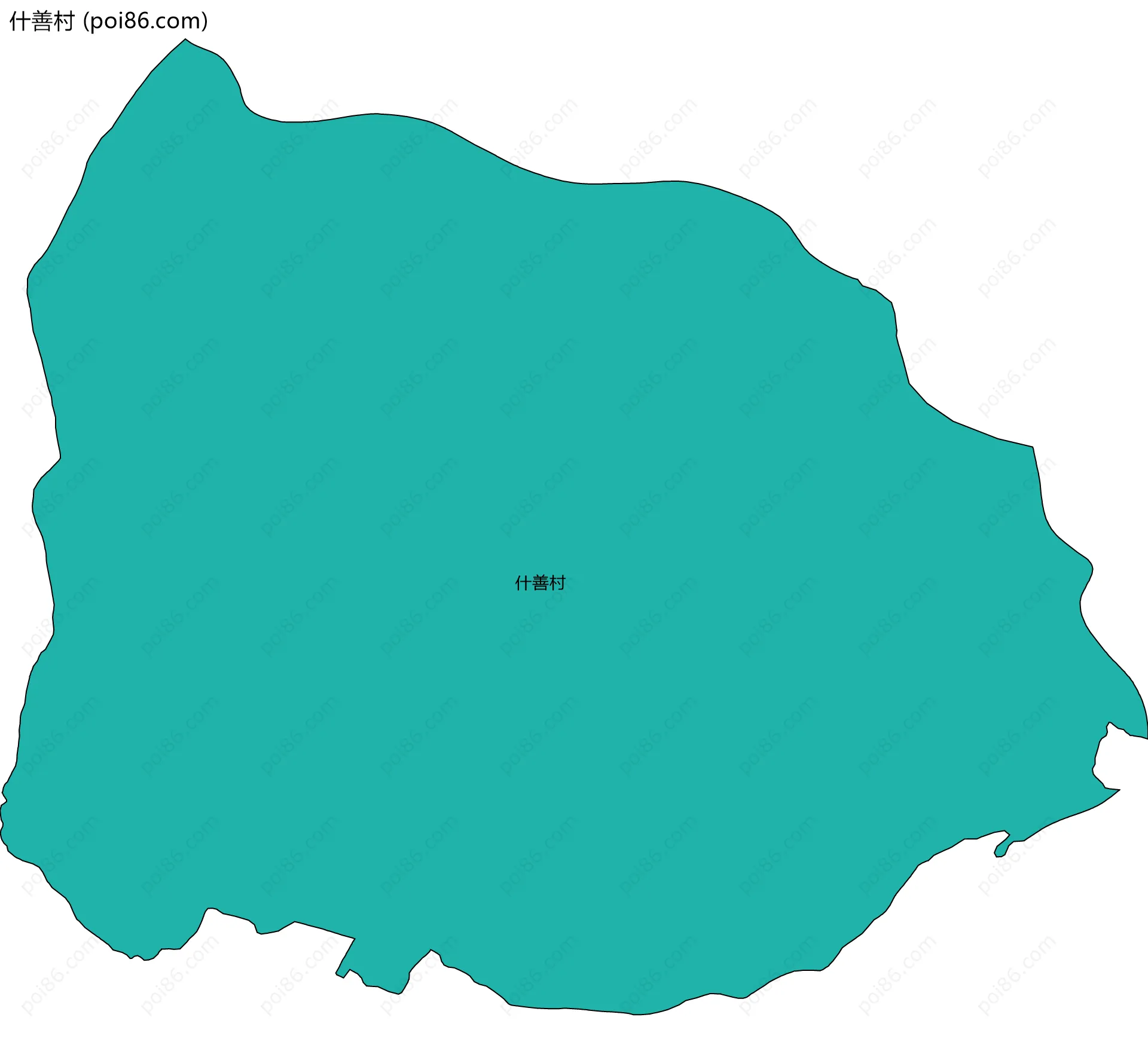 什善村边界地图