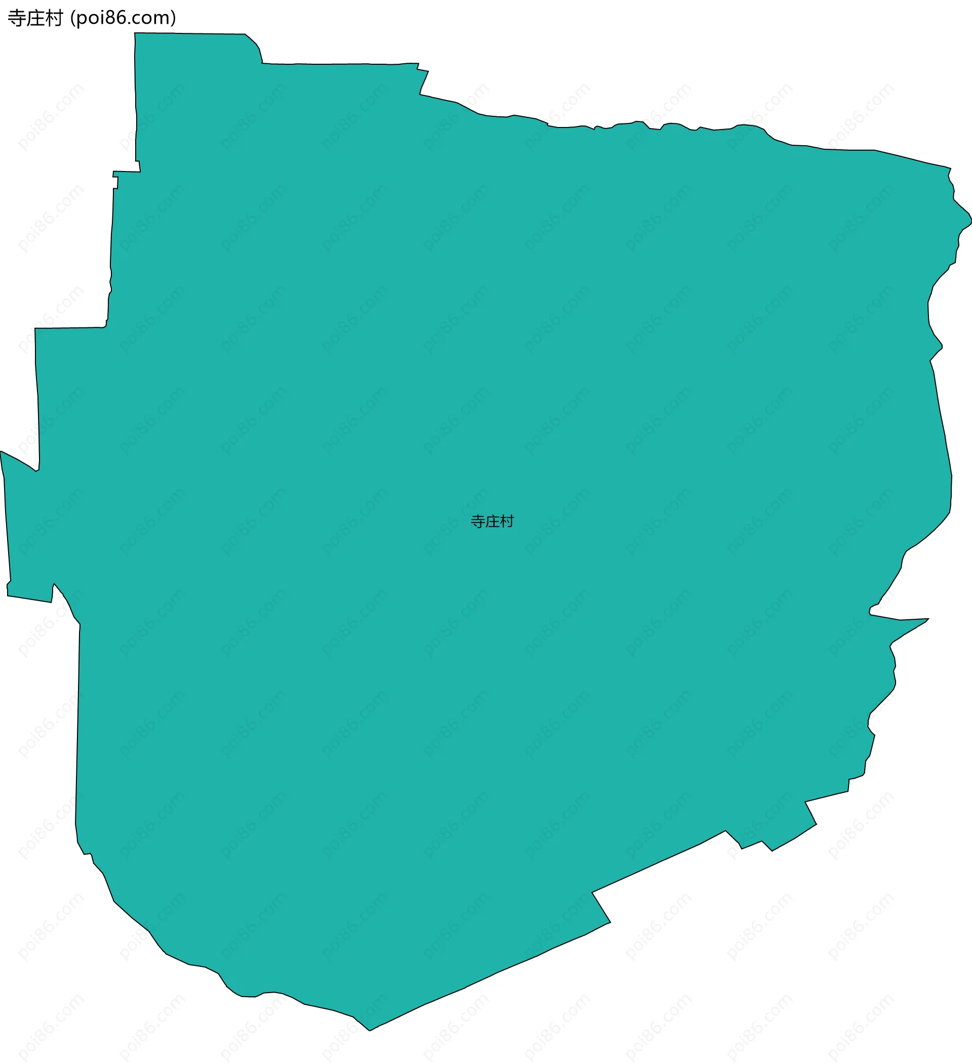 寺庄村边界地图