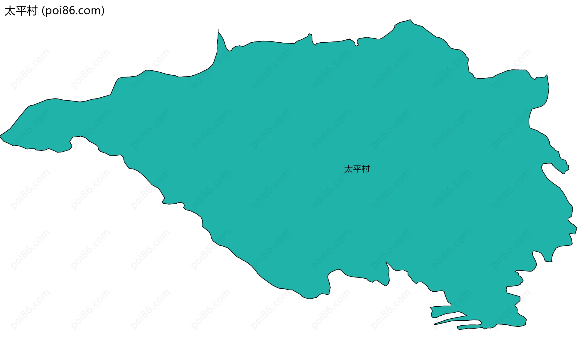 太平村边界地图