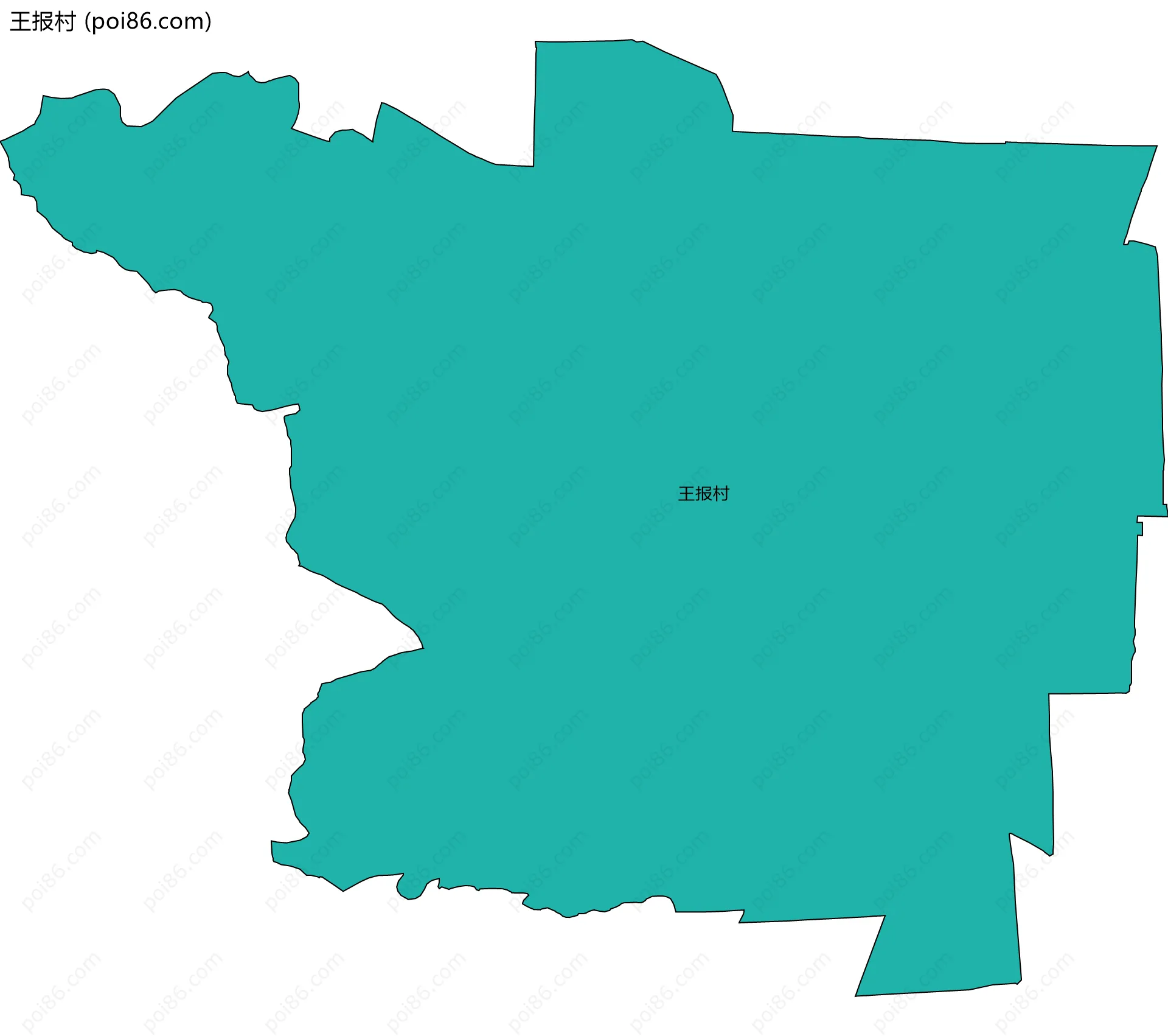 王报村边界地图