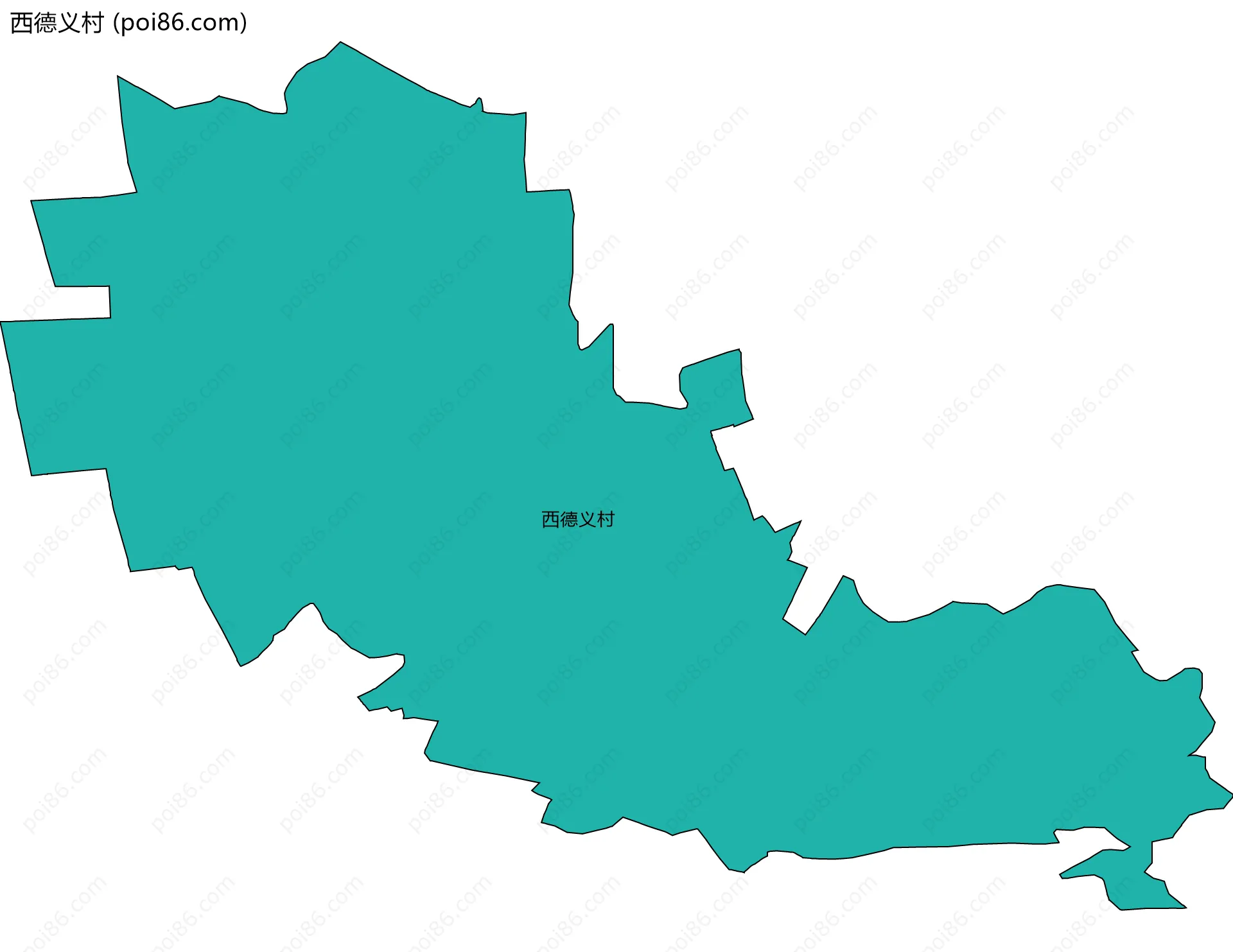 西德义村边界地图