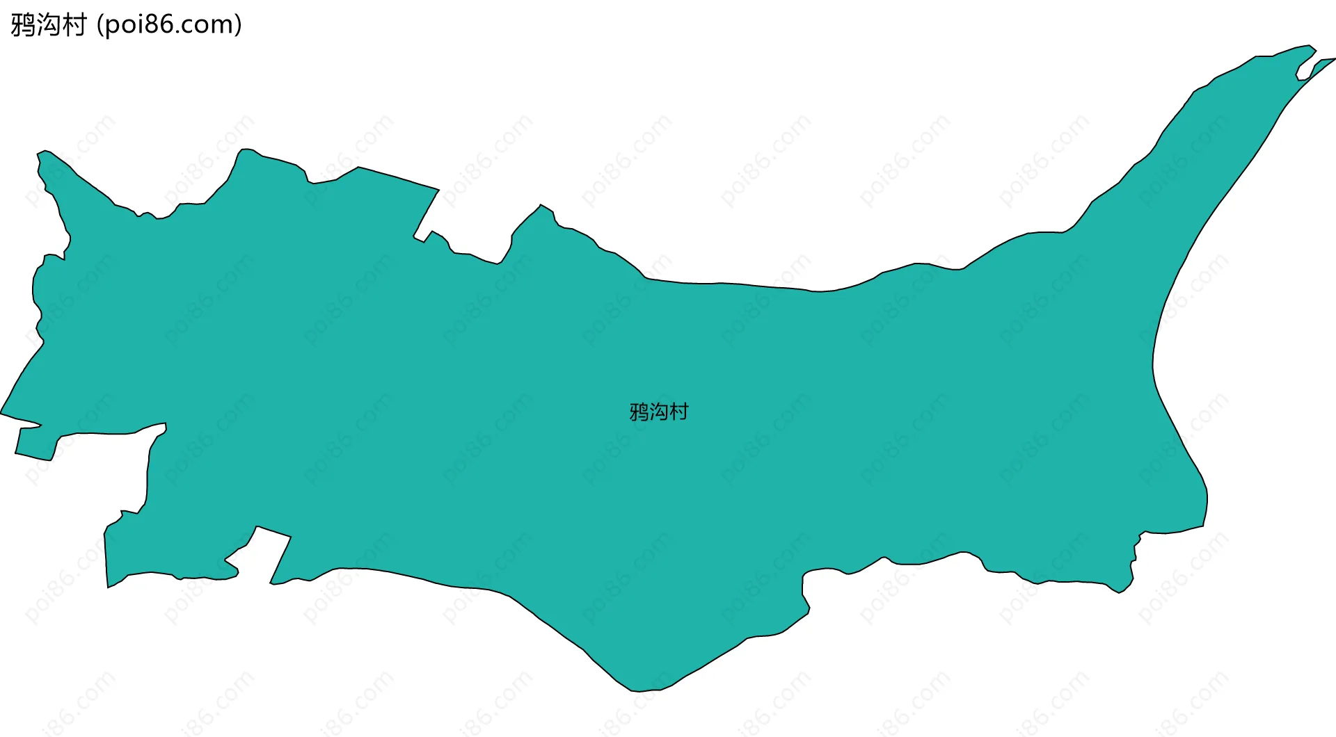 鸦沟村边界地图