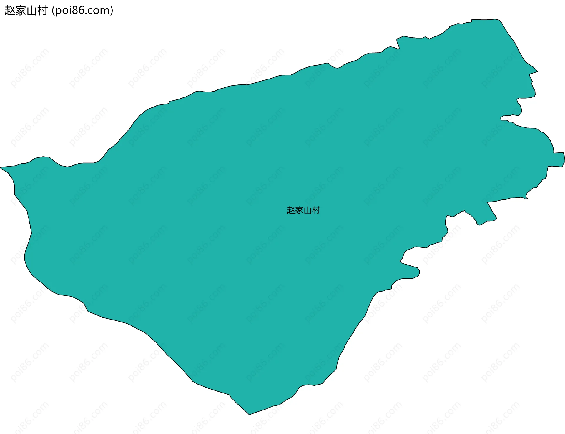 赵家山村边界地图