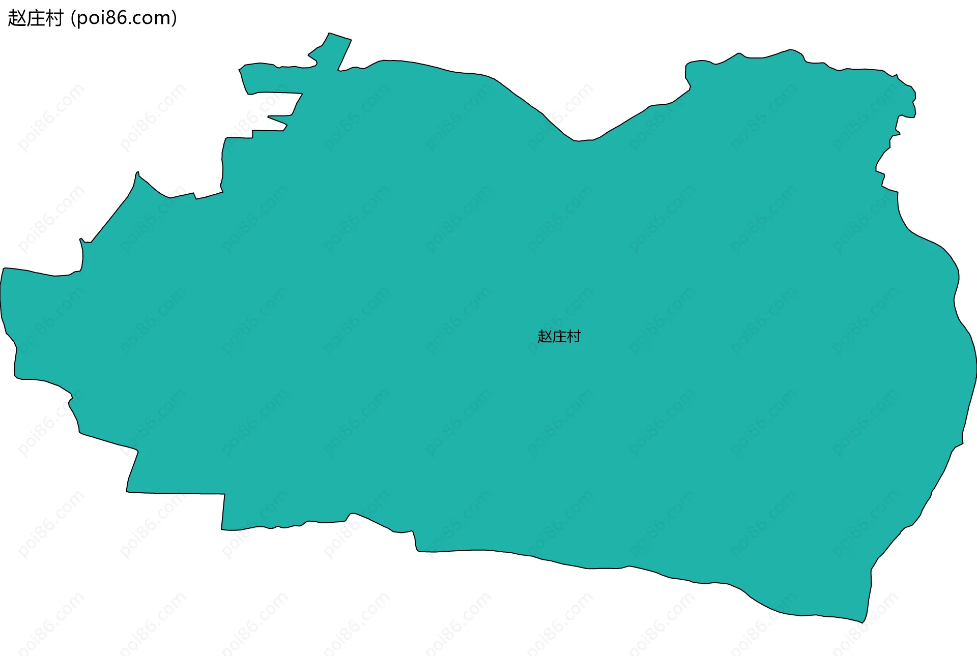 赵庄村边界地图
