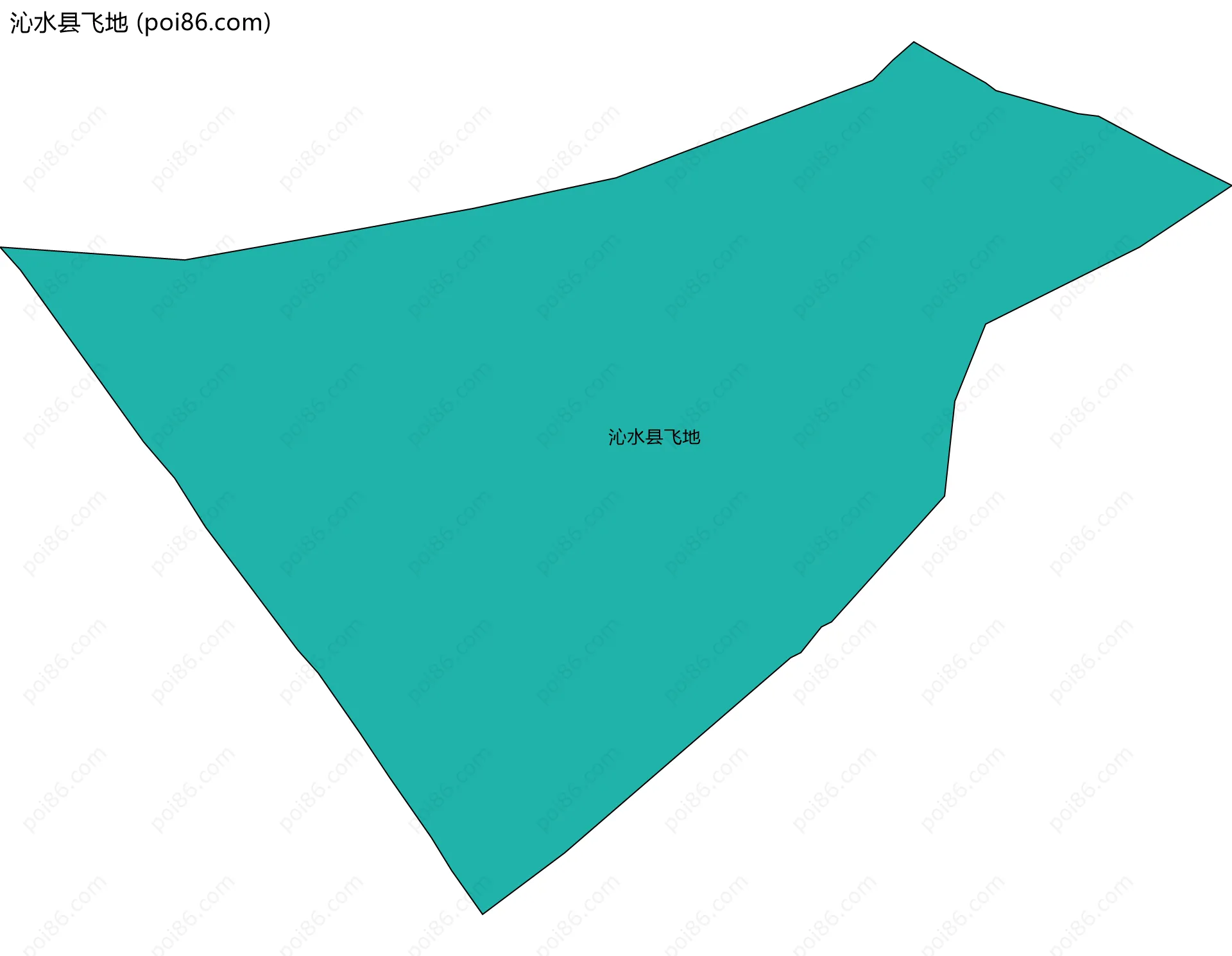 沁水县飞地边界地图