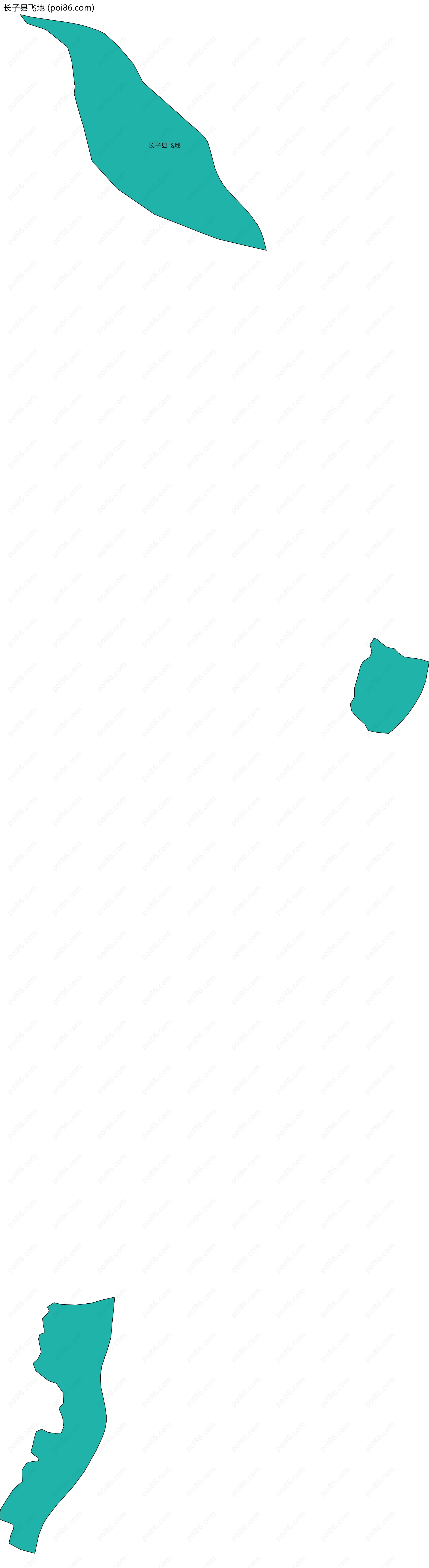 长子县飞地边界地图