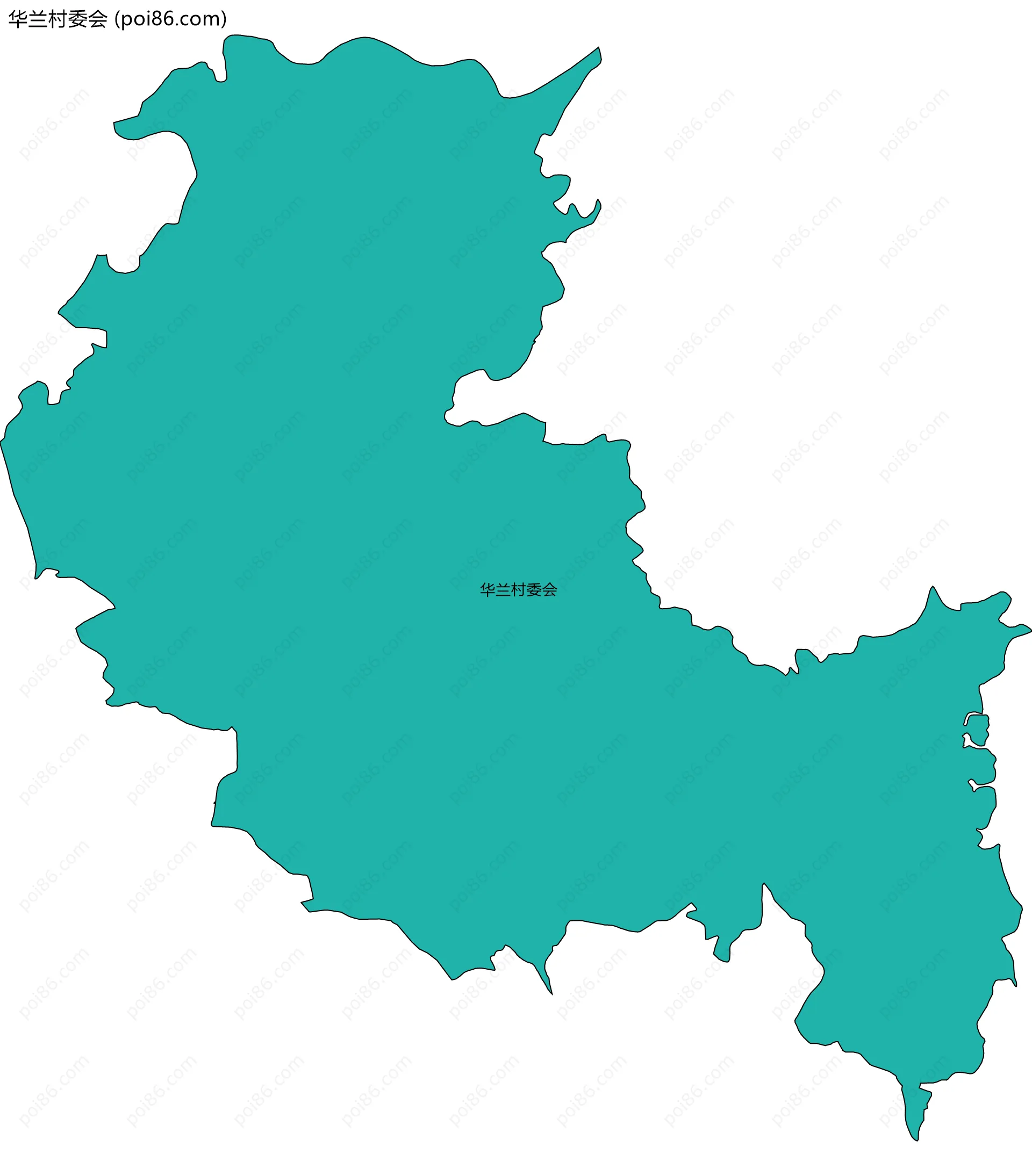 华兰村委会边界地图