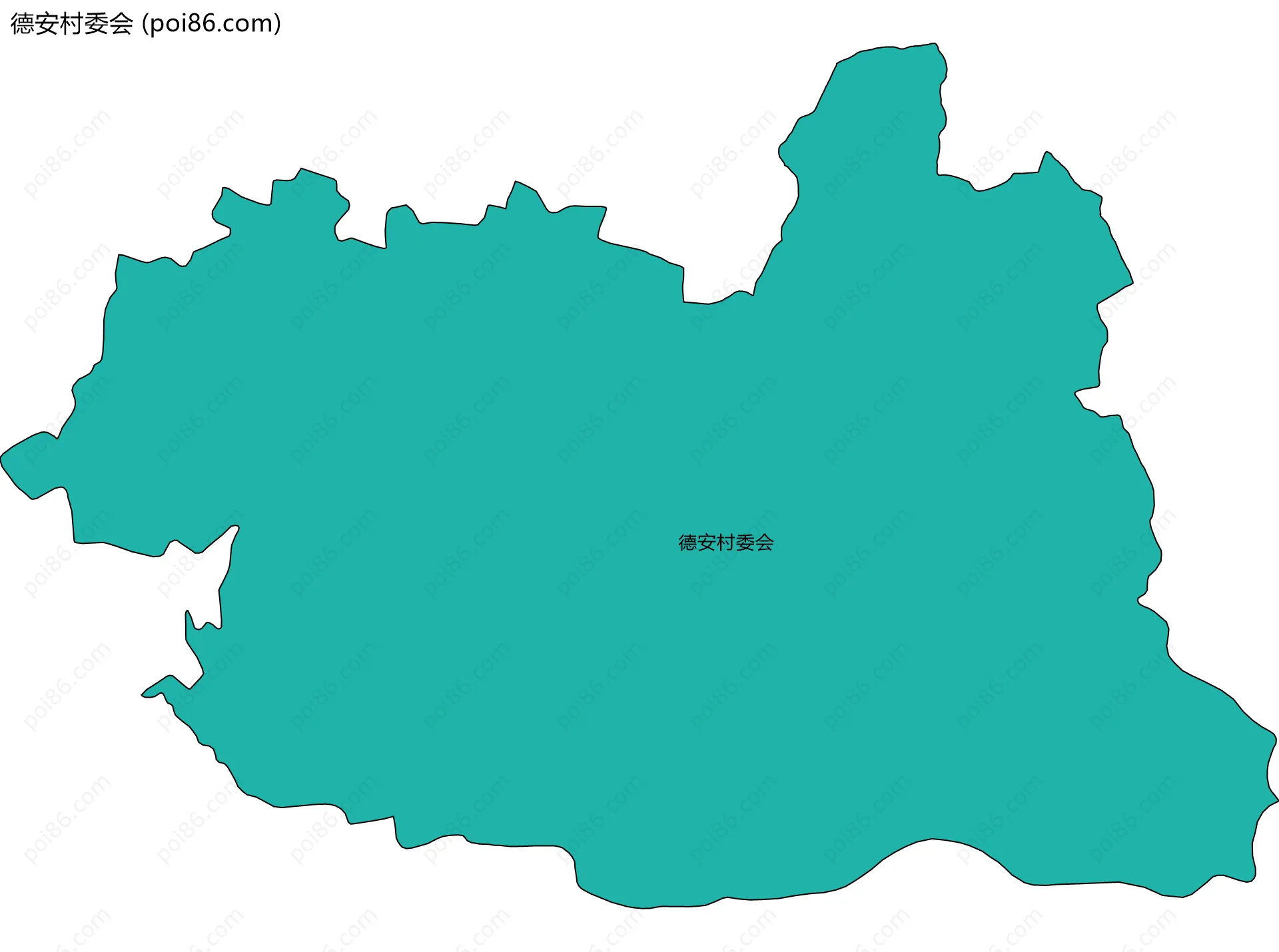 德安村委会边界地图