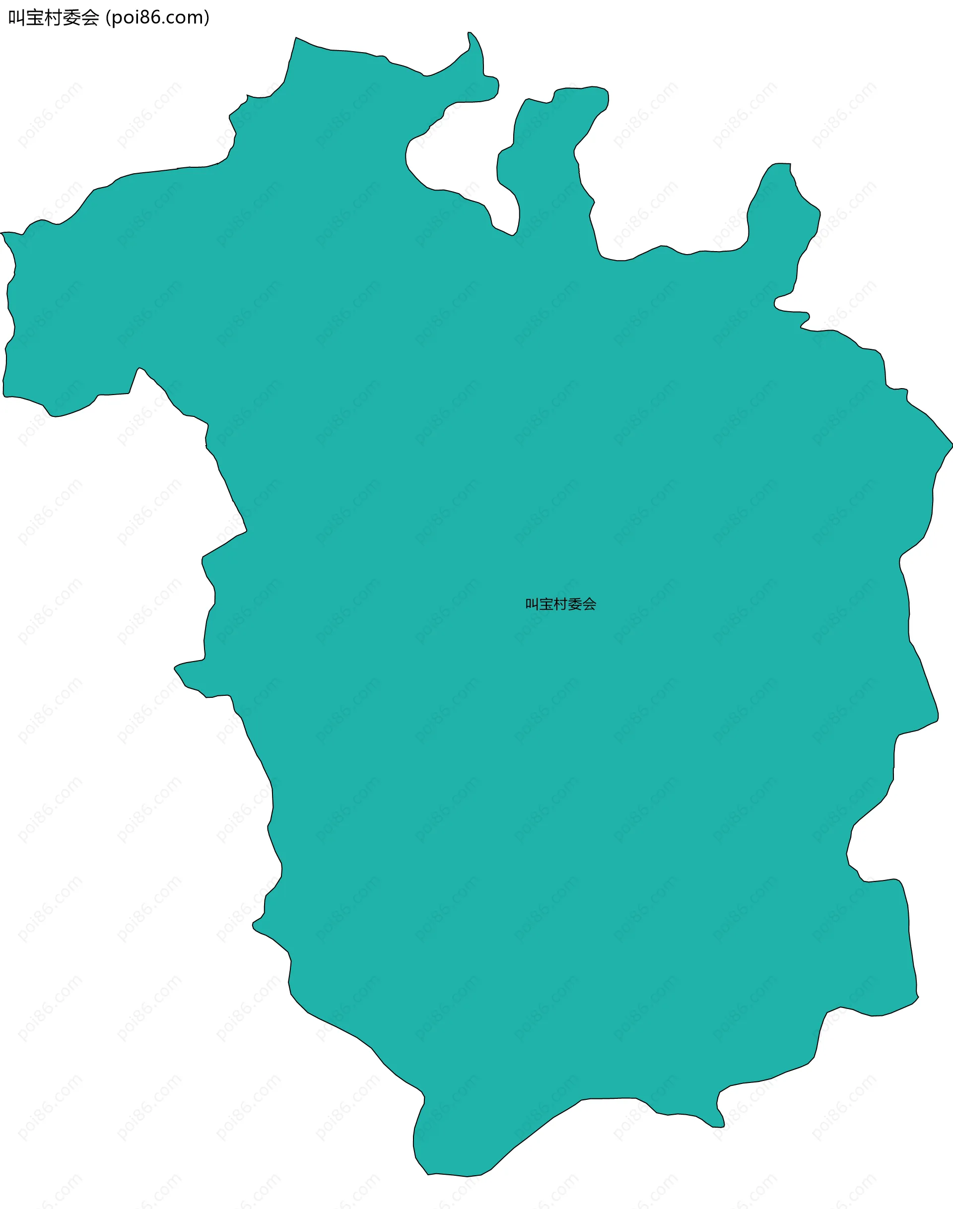 叫宝村委会边界地图
