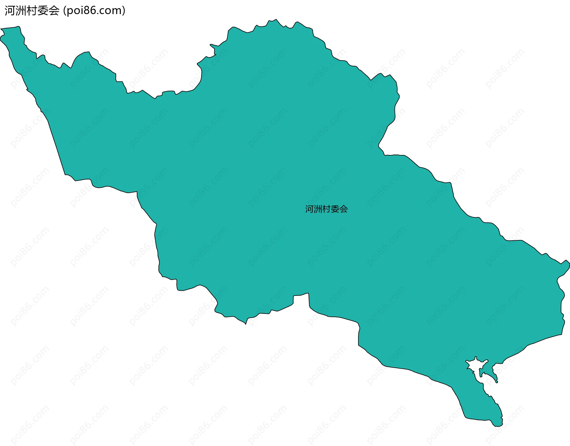 河洲村委会边界地图