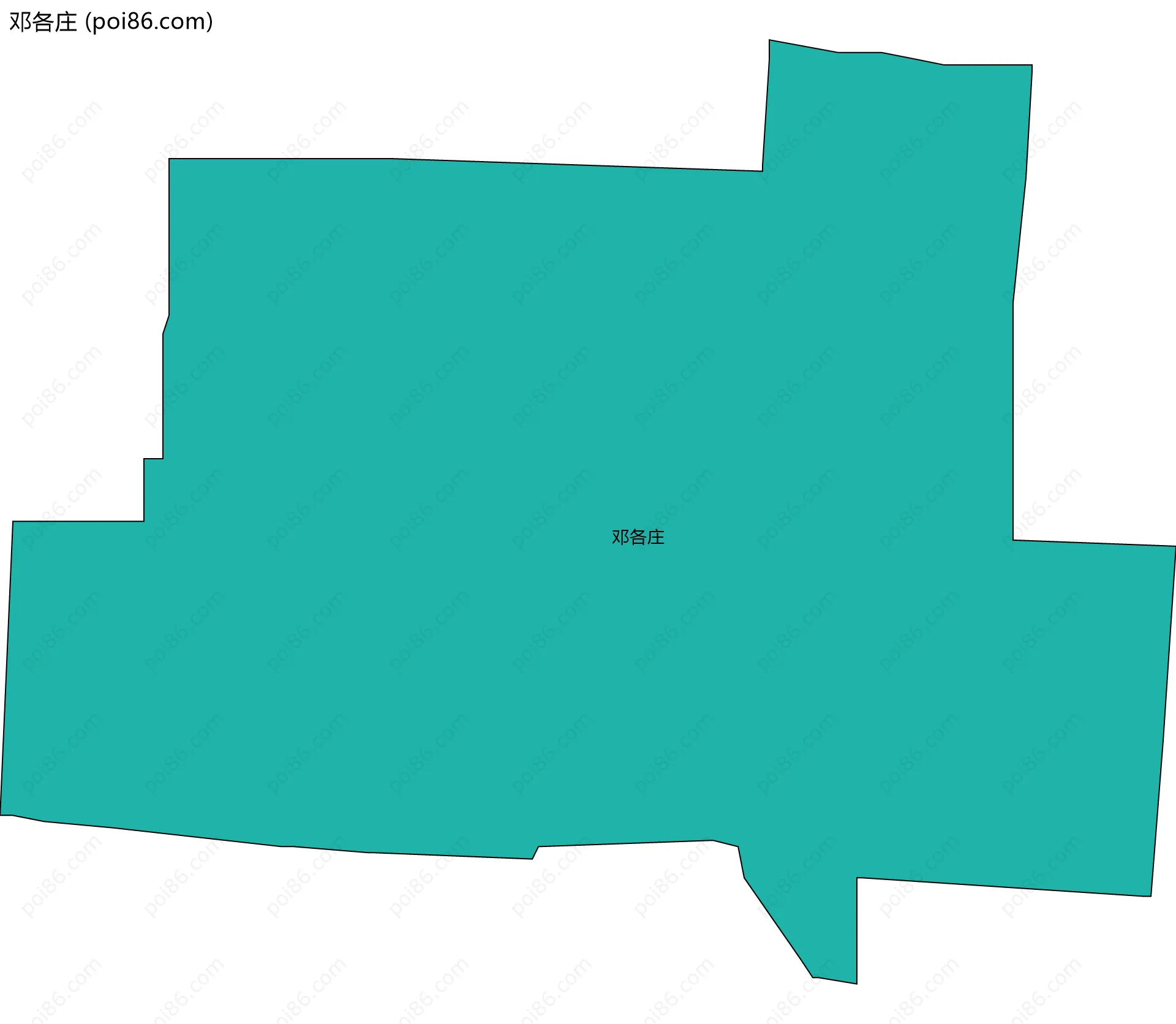 邓各庄边界地图