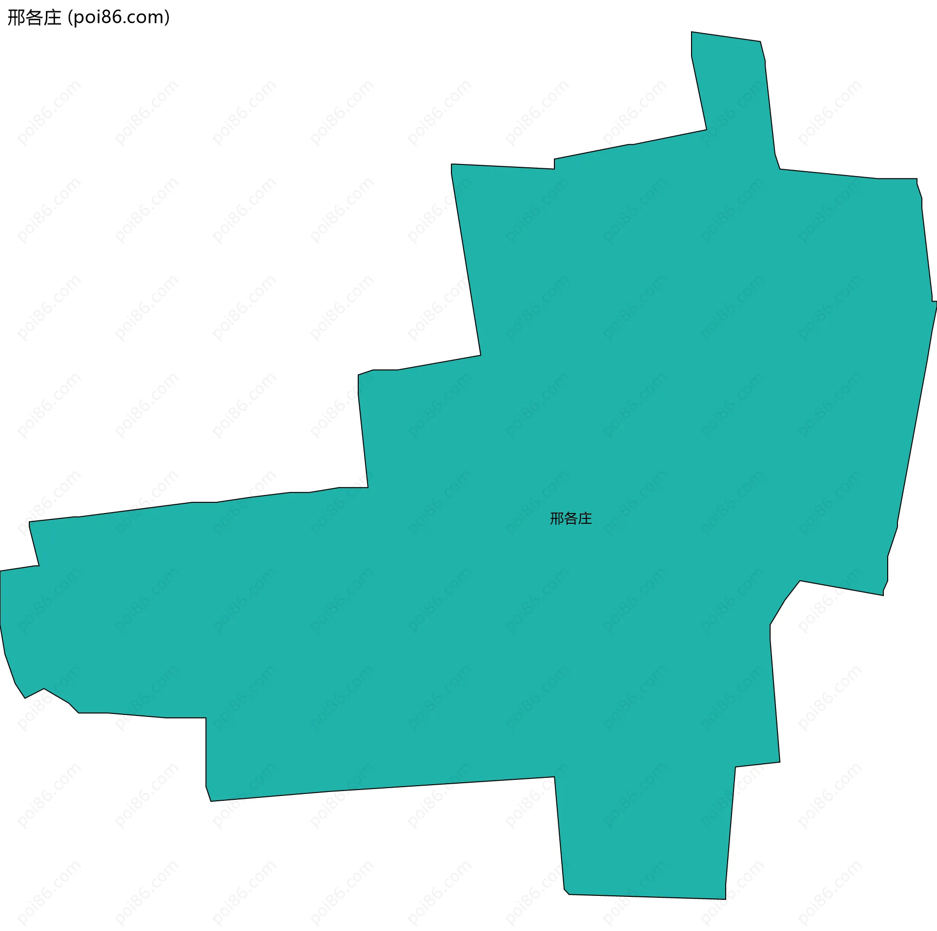 邢各庄边界地图