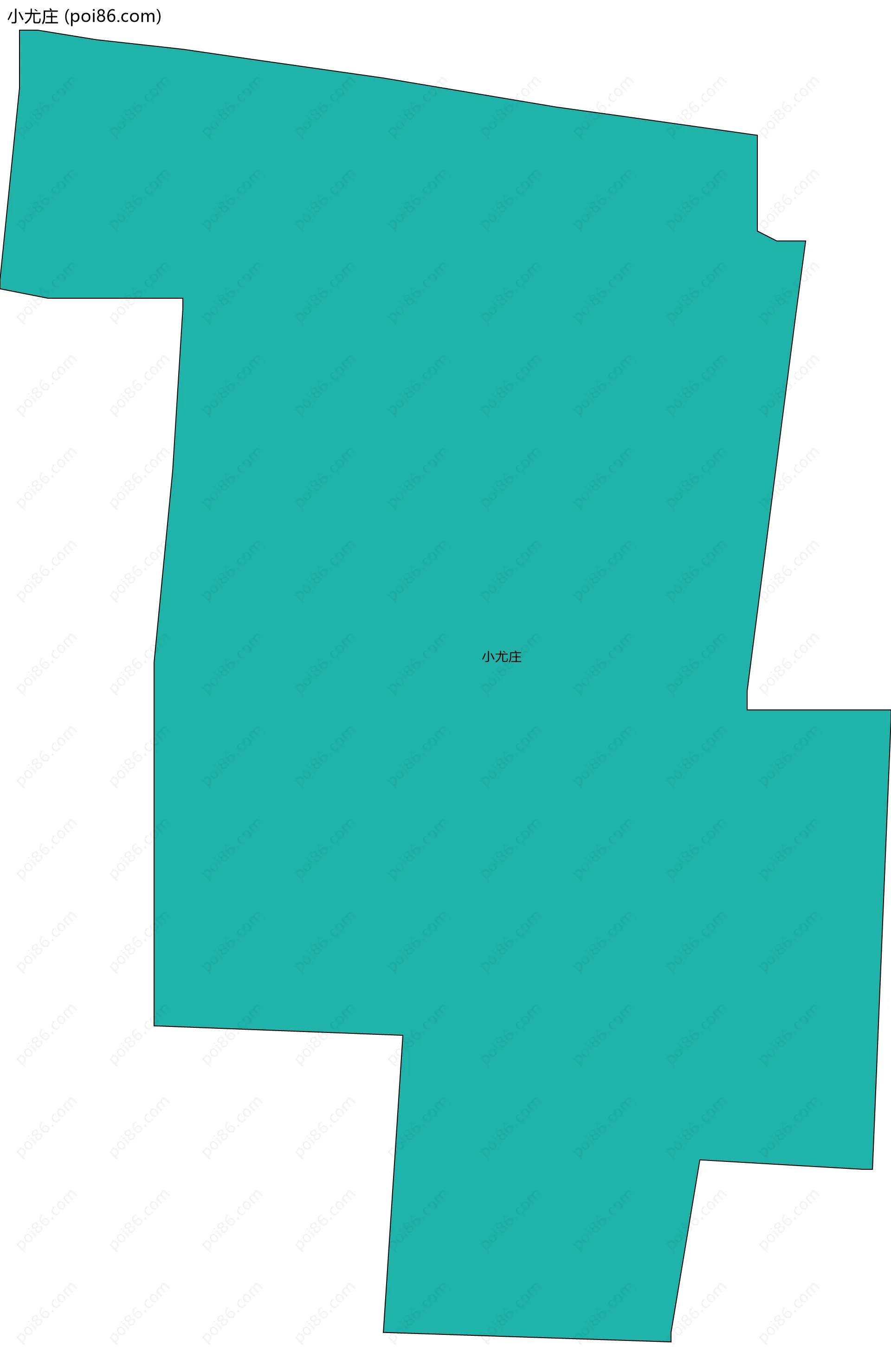 小尤庄边界地图