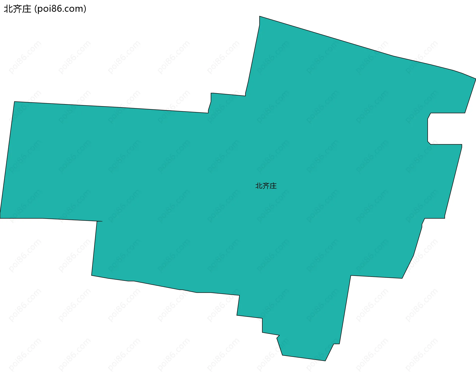 北齐庄边界地图