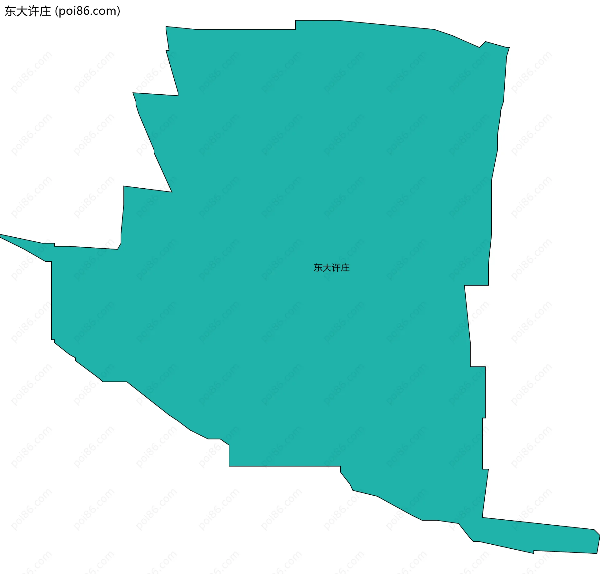 东大许庄边界地图