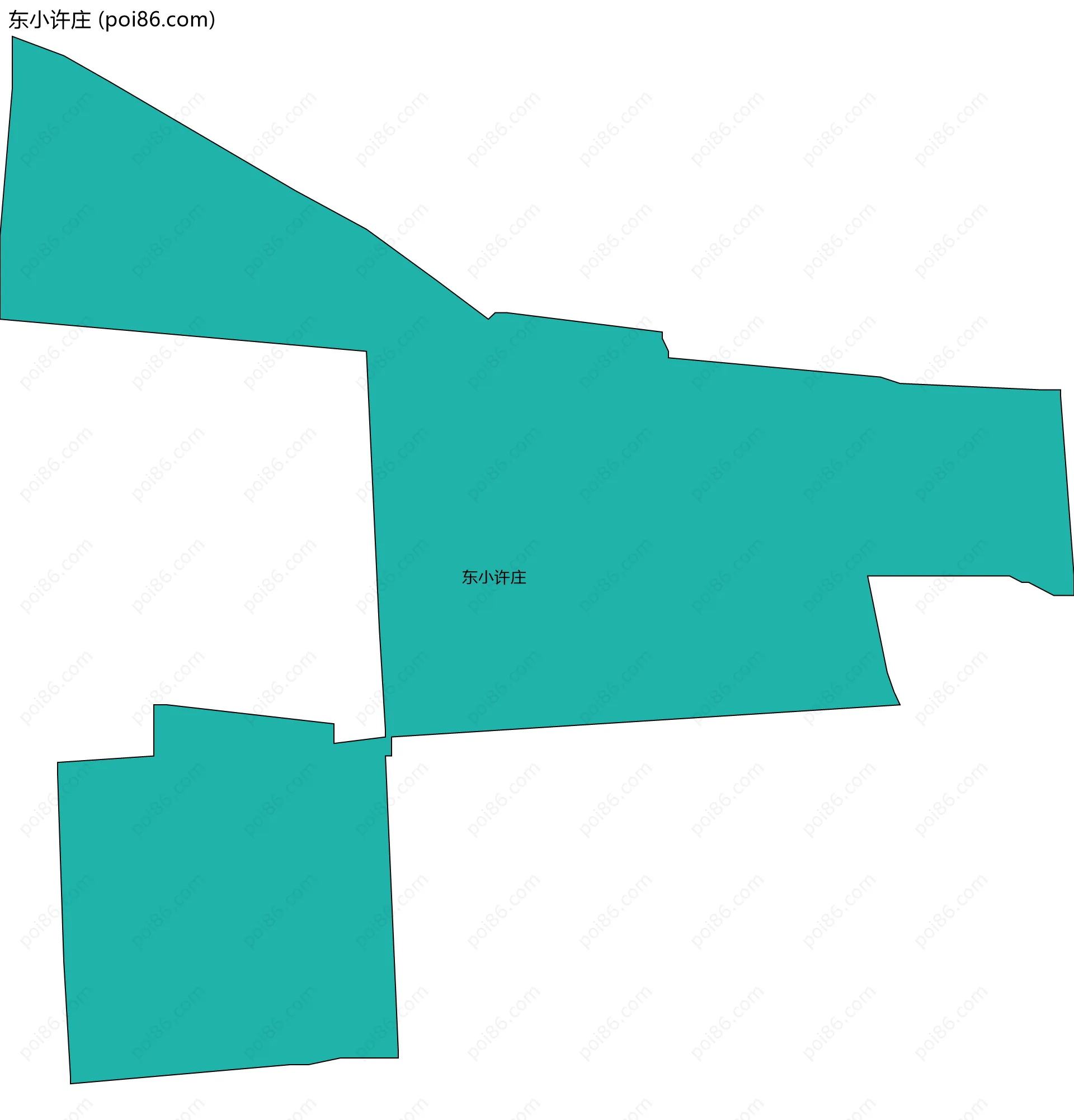 东小许庄边界地图