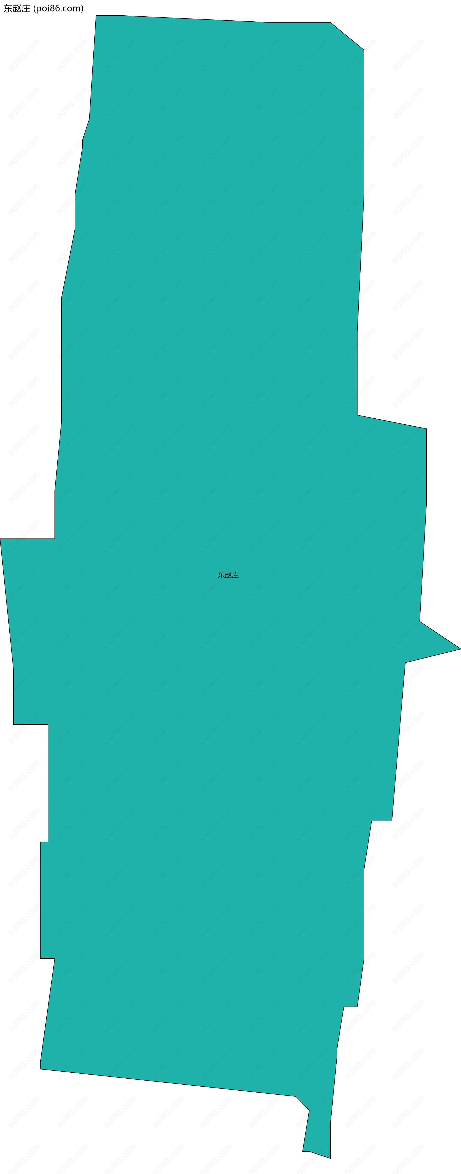 东赵庄边界地图