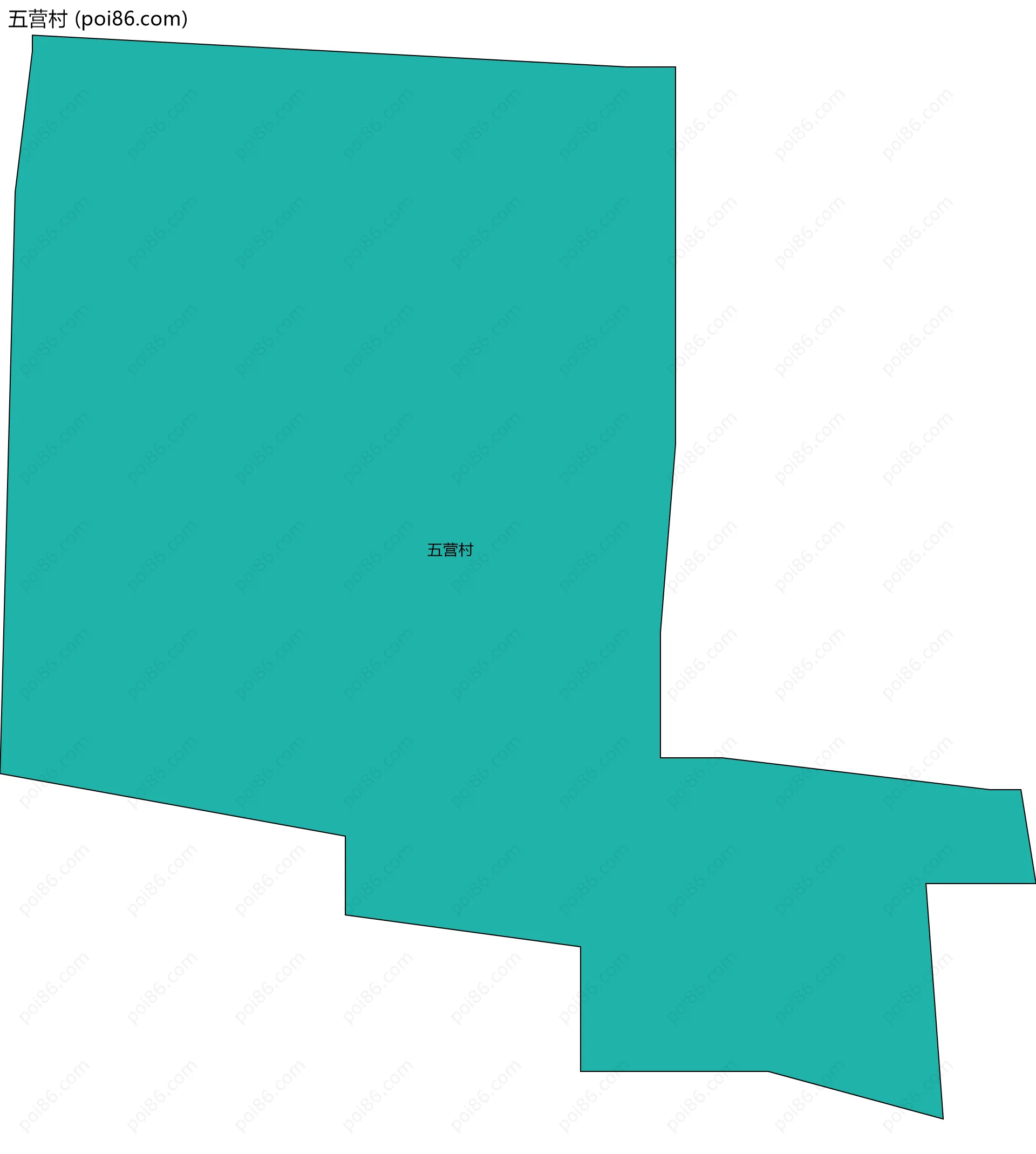 五营村边界地图