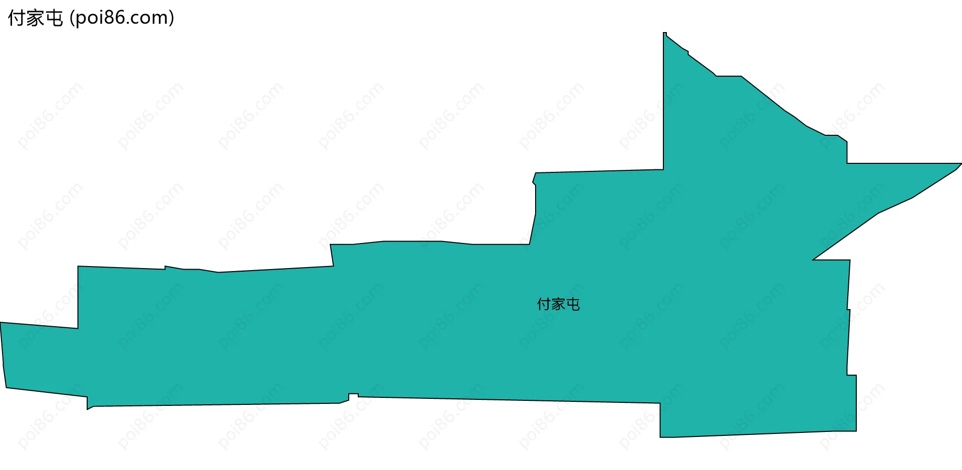 付家屯边界地图