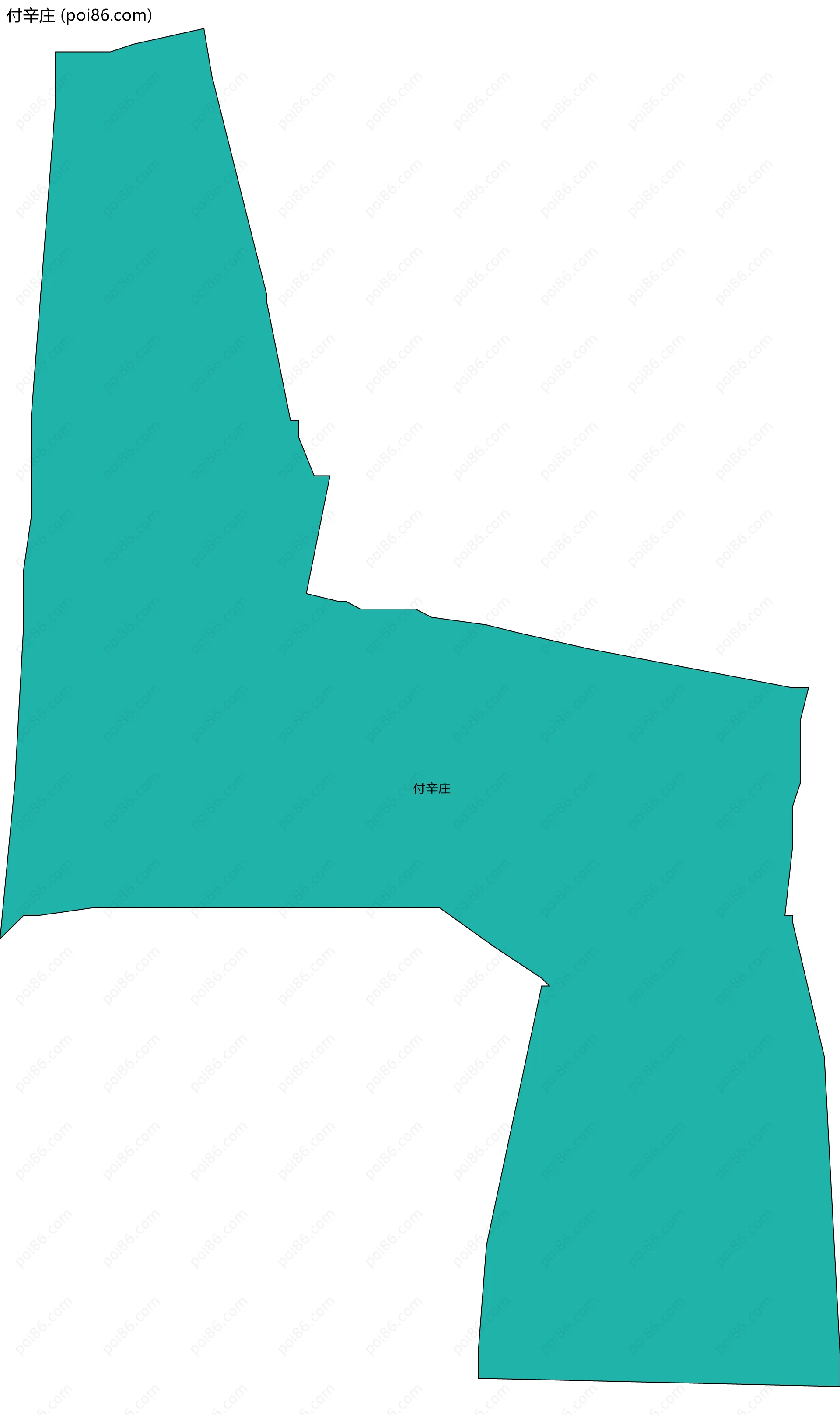 付辛庄边界地图