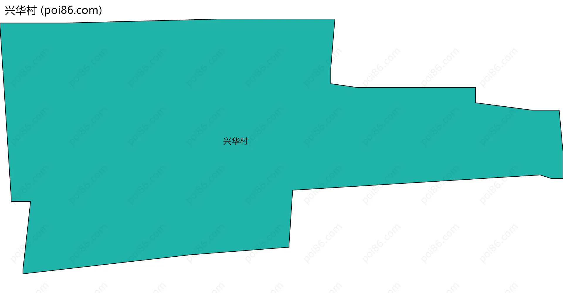 兴华村边界地图