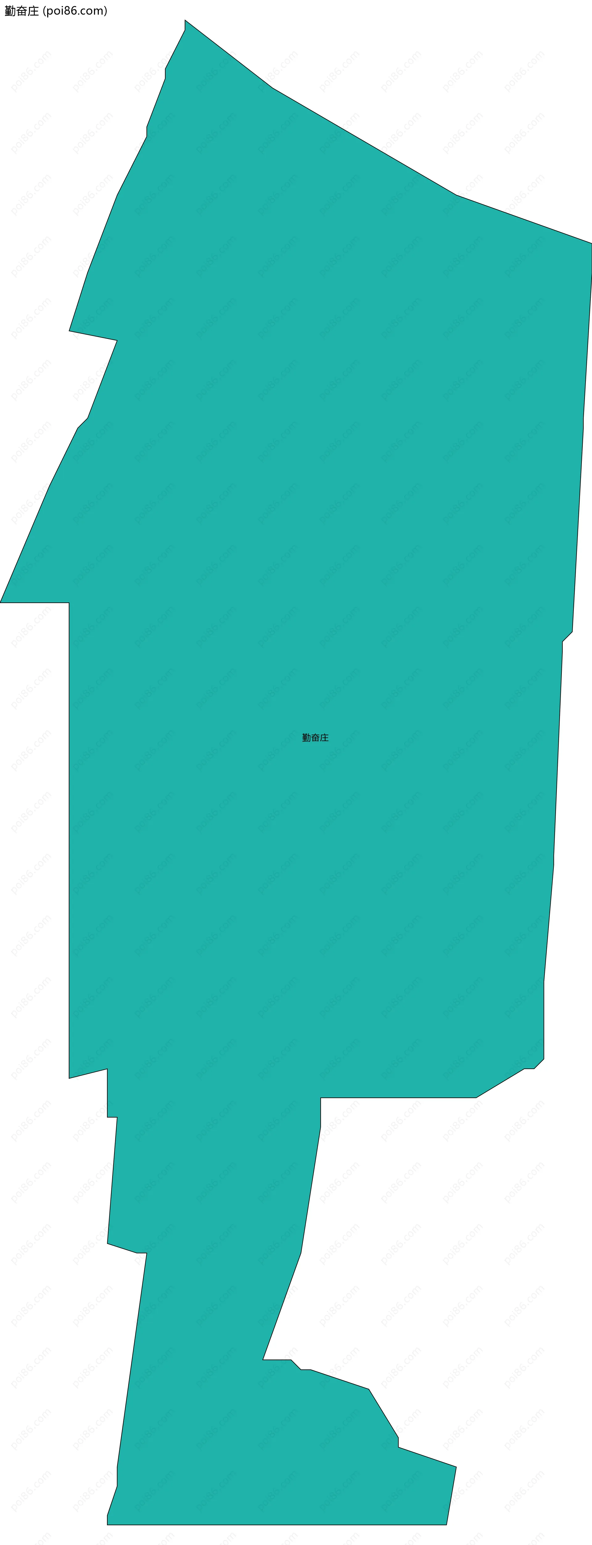 勤奋庄边界地图