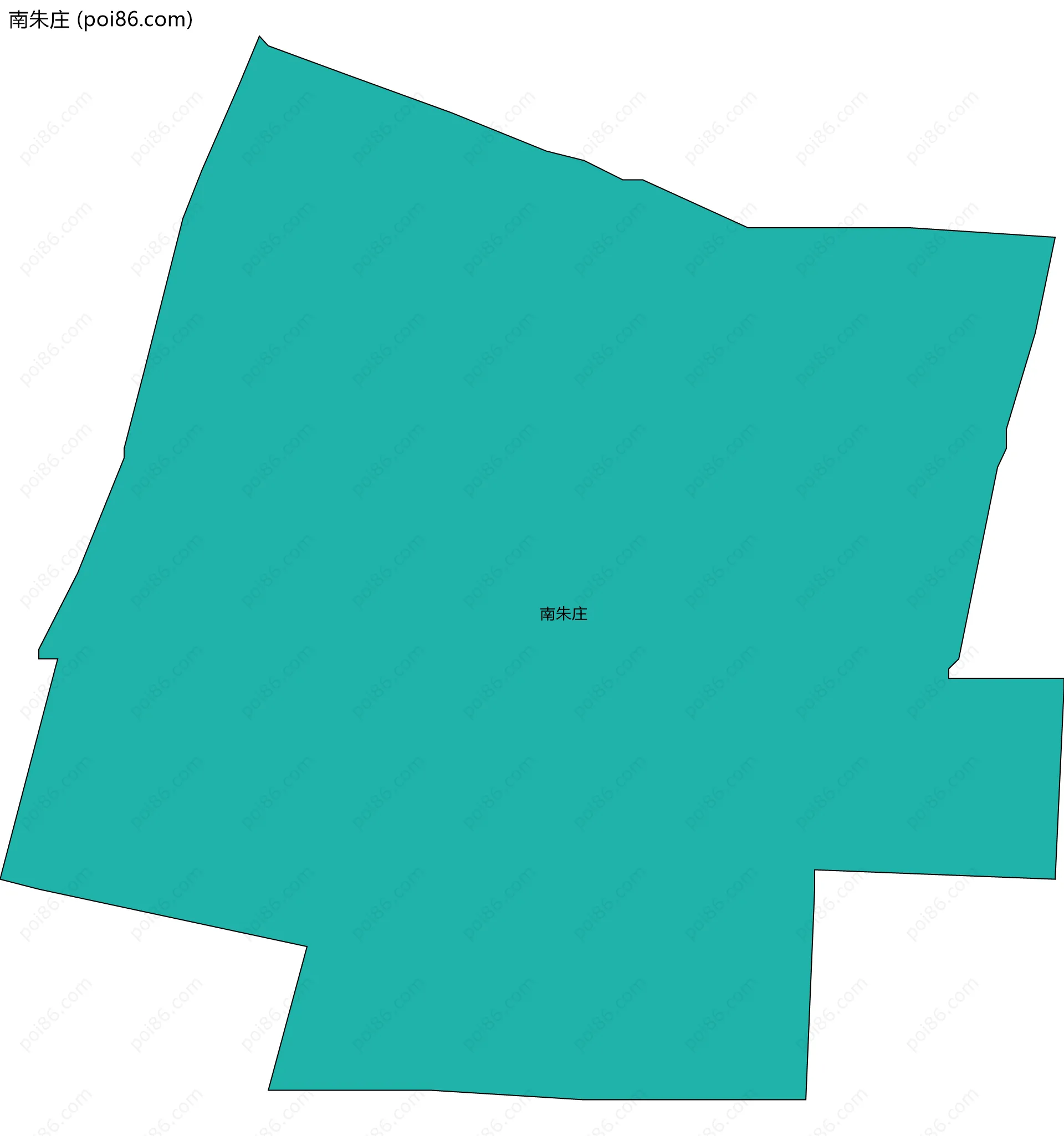 南朱庄边界地图
