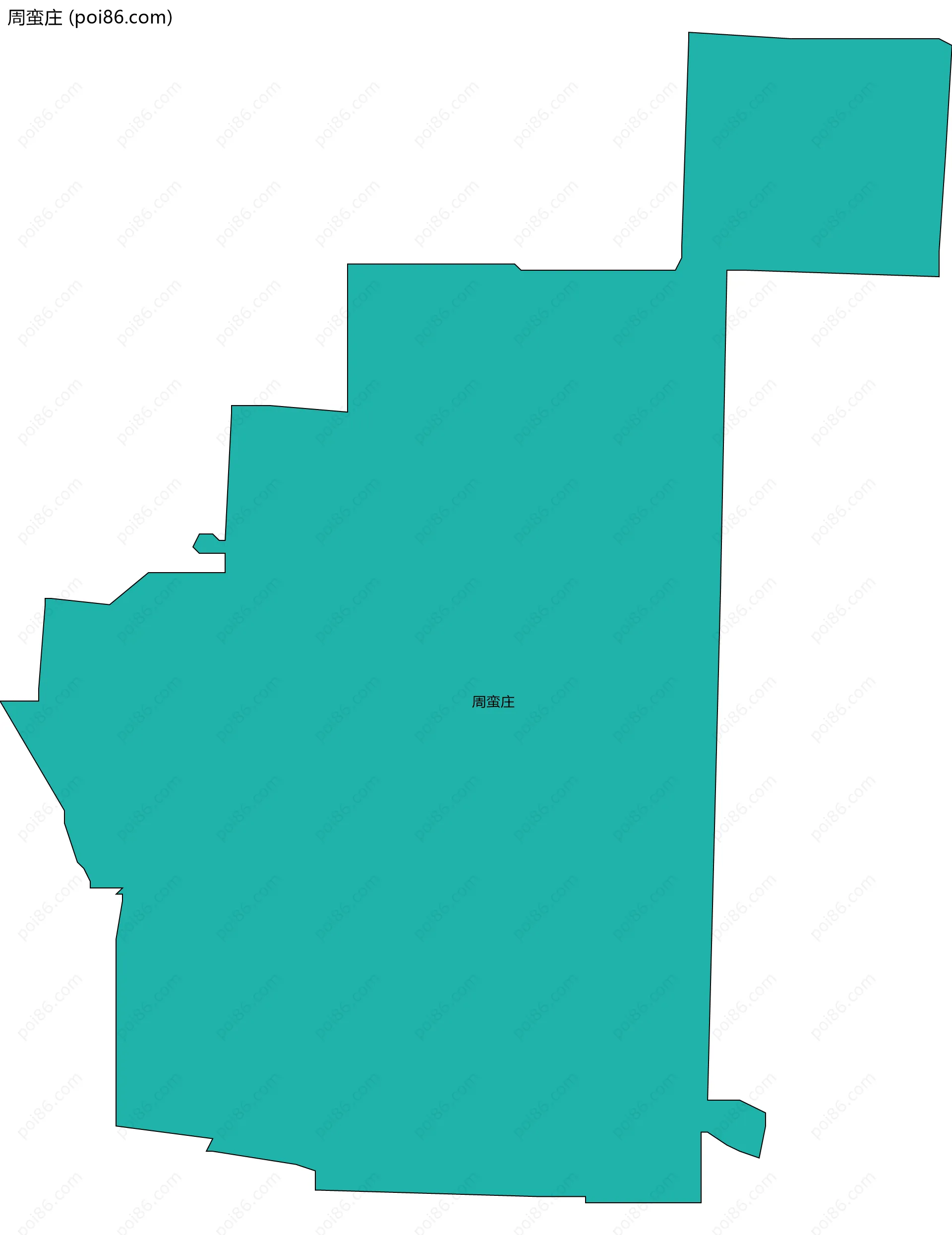 周蛮庄边界地图