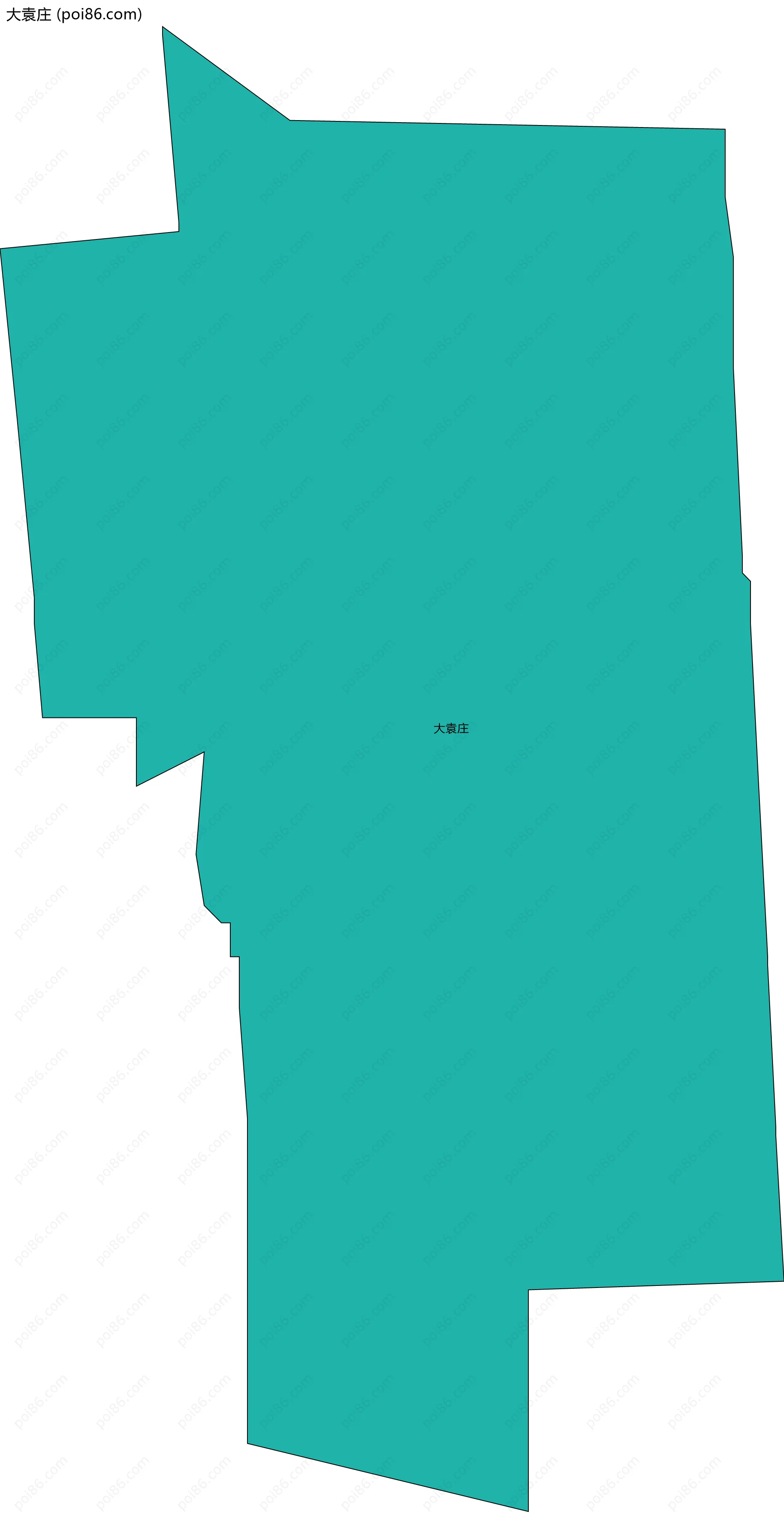 大袁庄边界地图