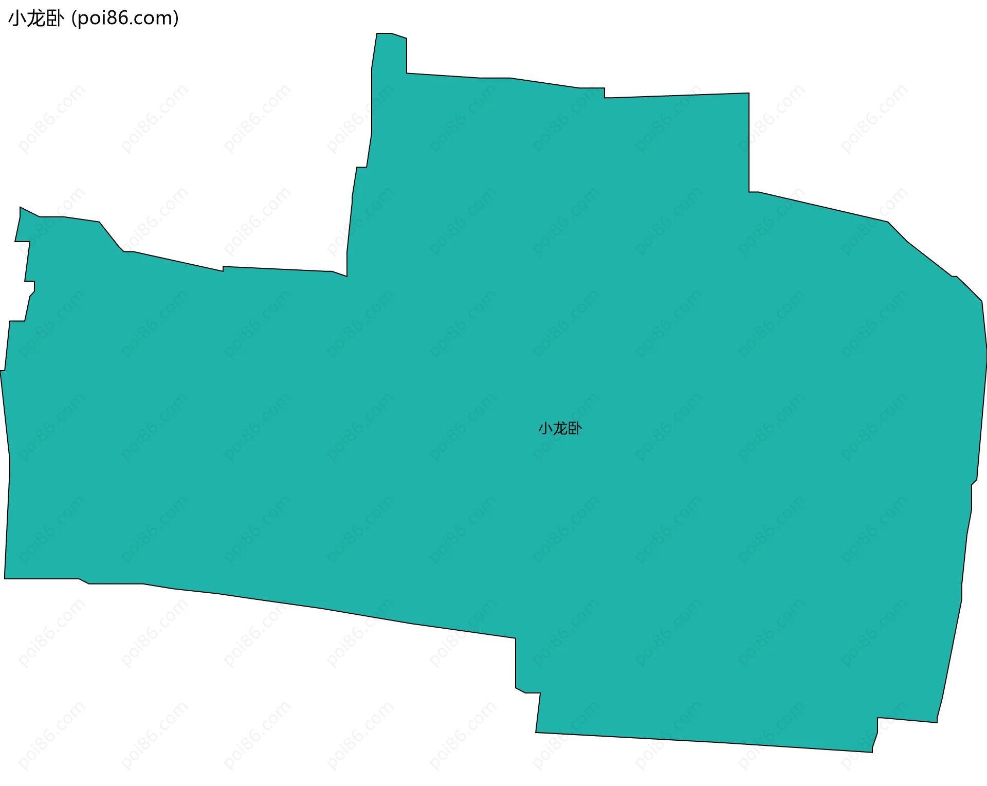 小龙卧边界地图