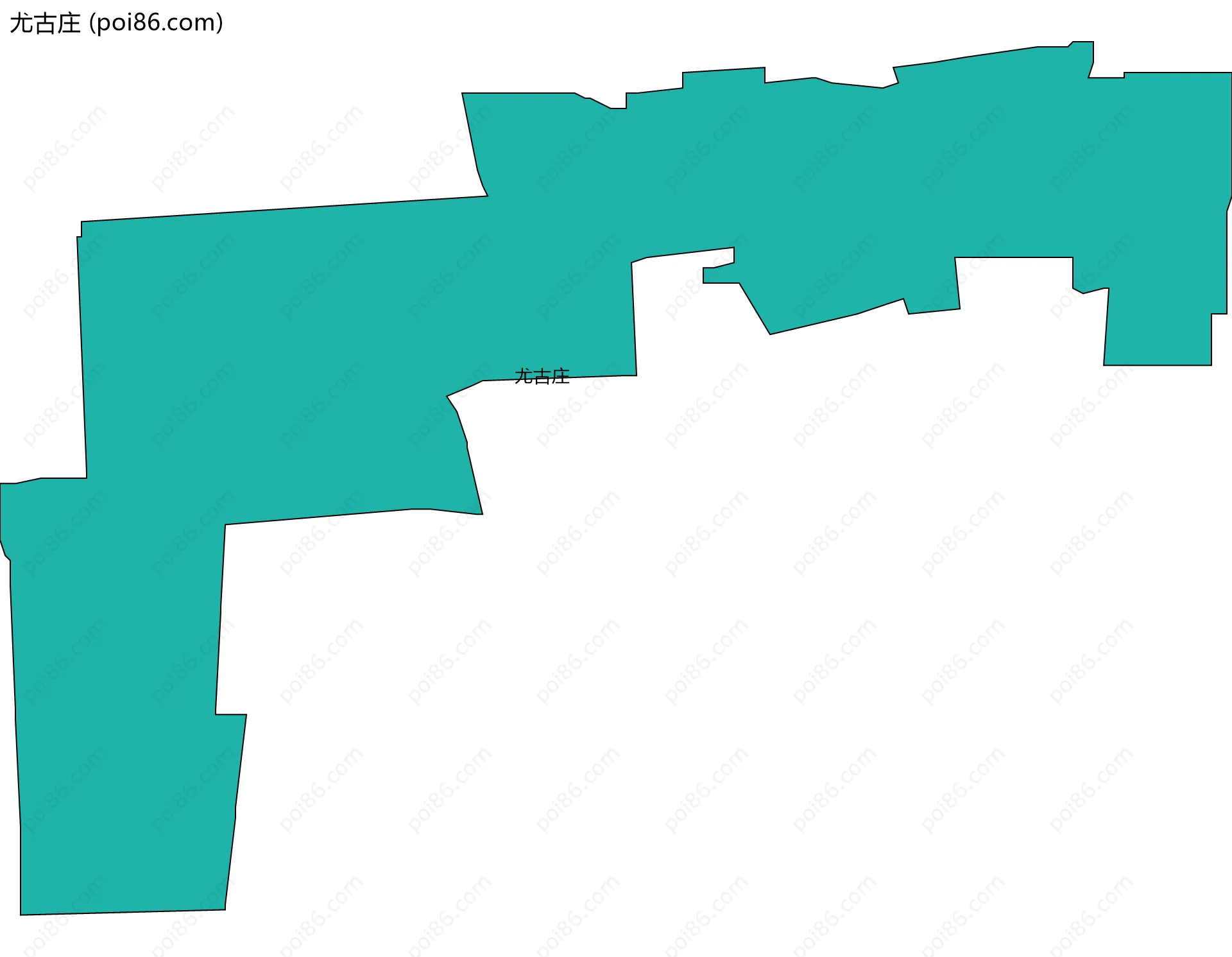 尤古庄边界地图