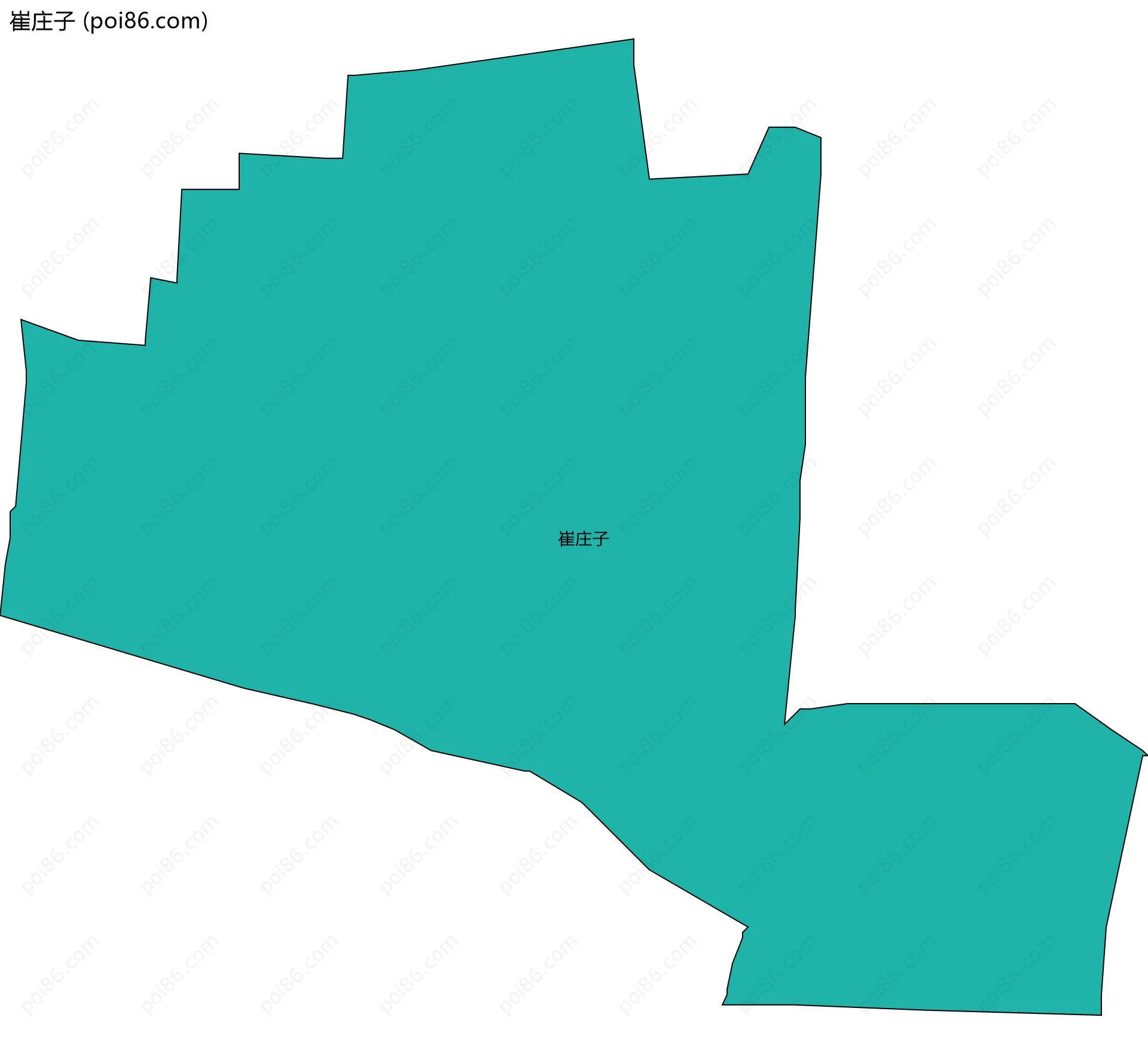 崔庄子边界地图