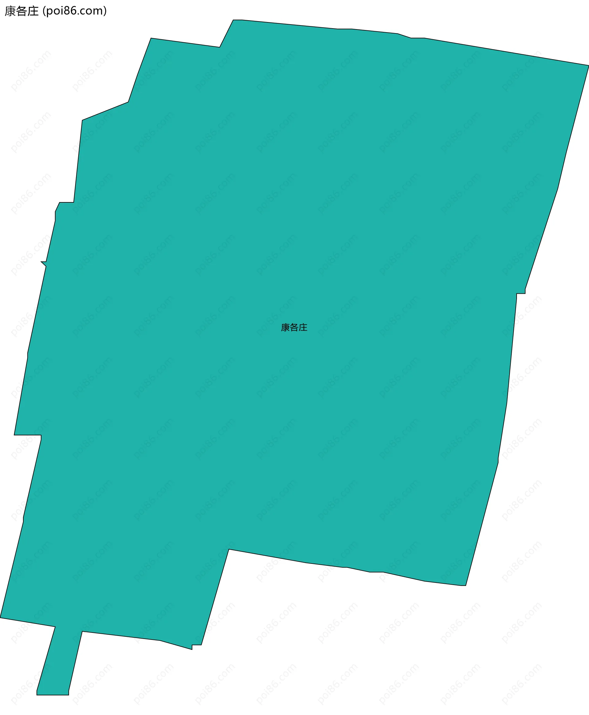 康各庄边界地图