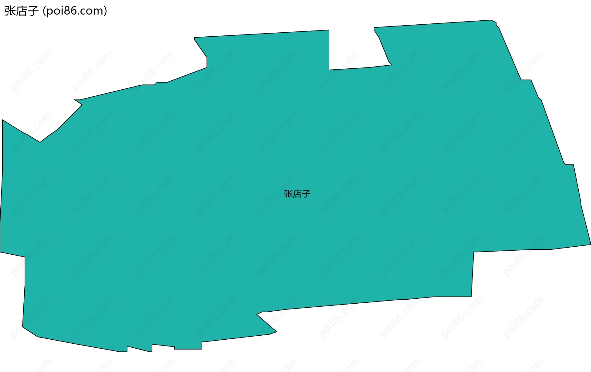 张店子边界地图