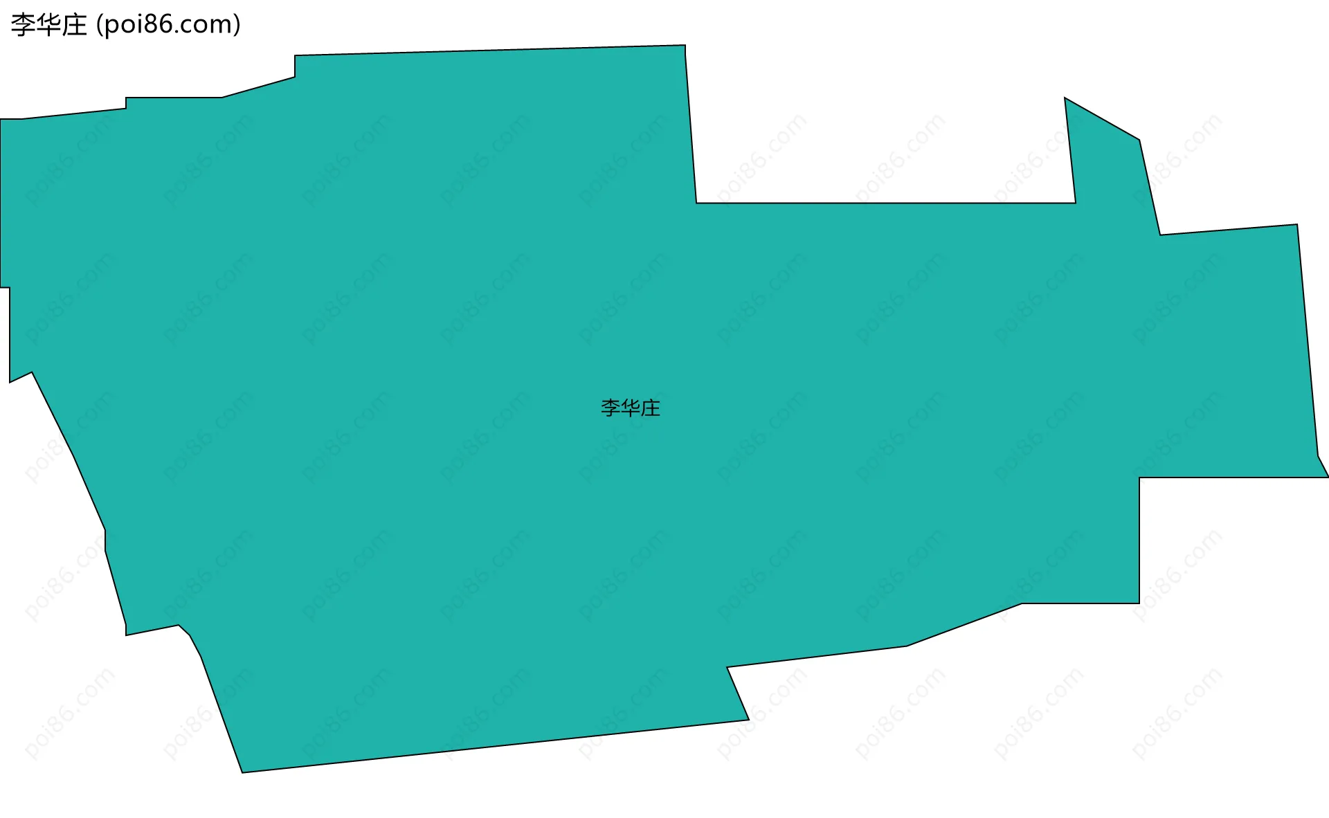 李华庄边界地图