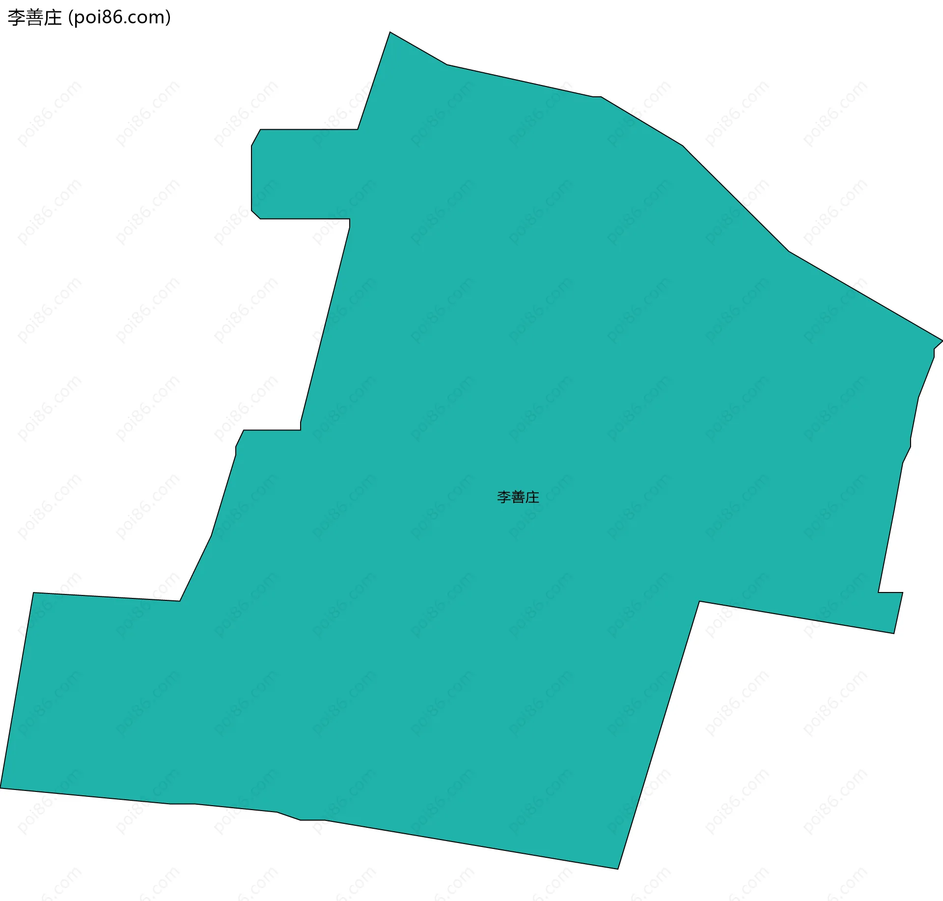 李善庄边界地图