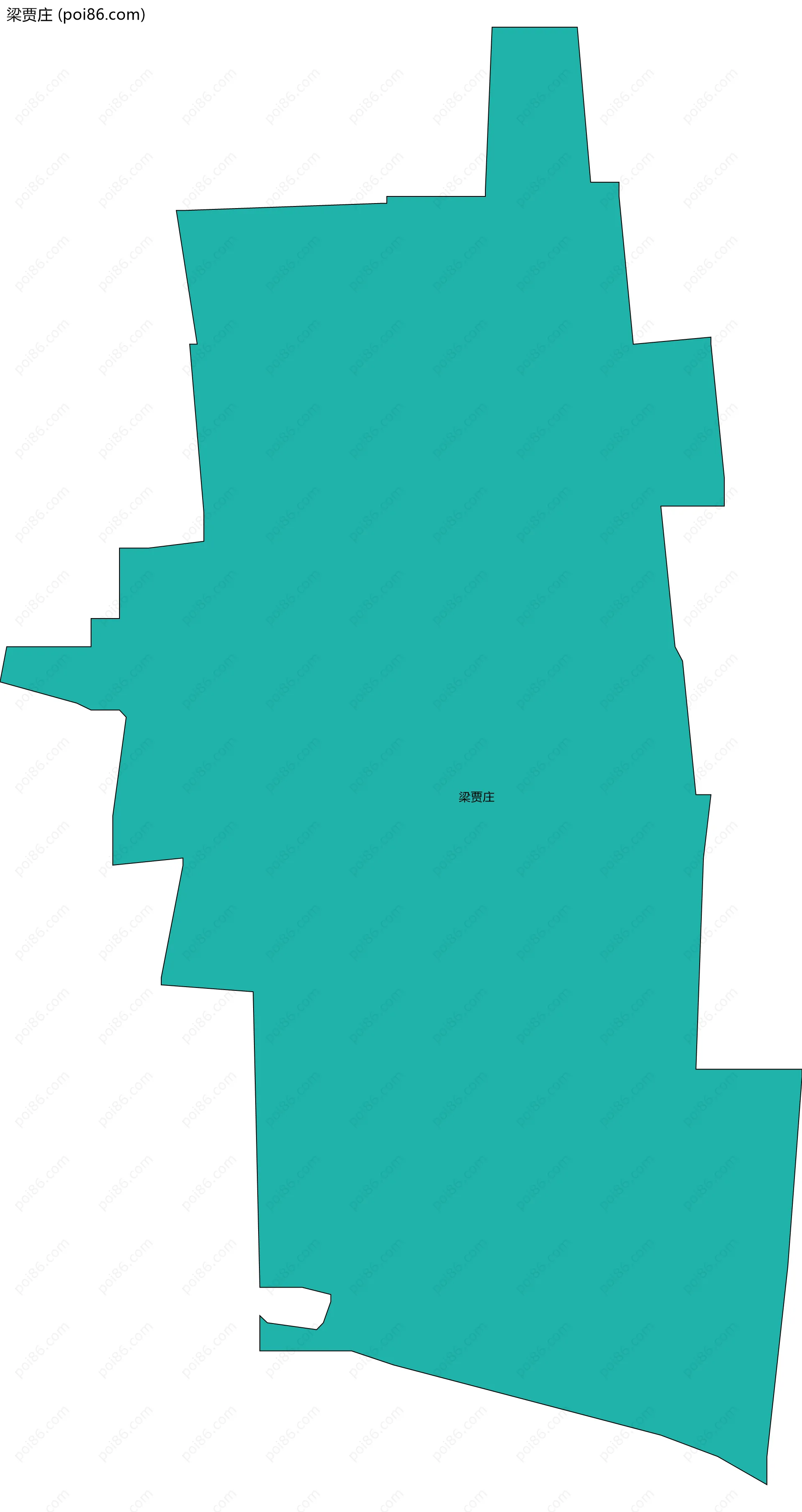 梁贾庄边界地图