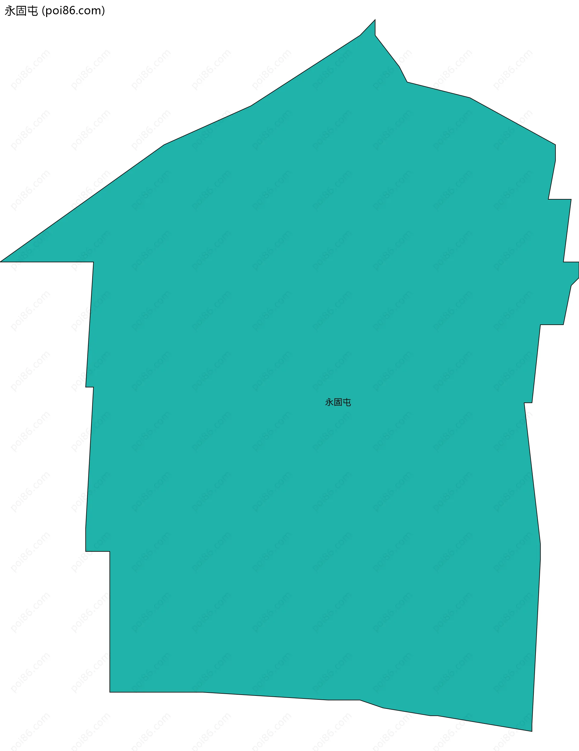 永固屯边界地图