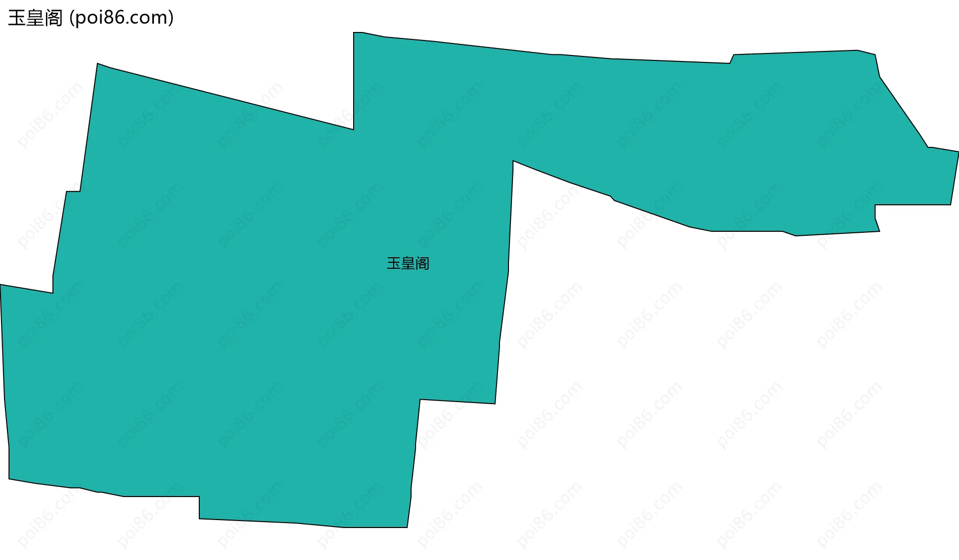 玉皇阁边界地图