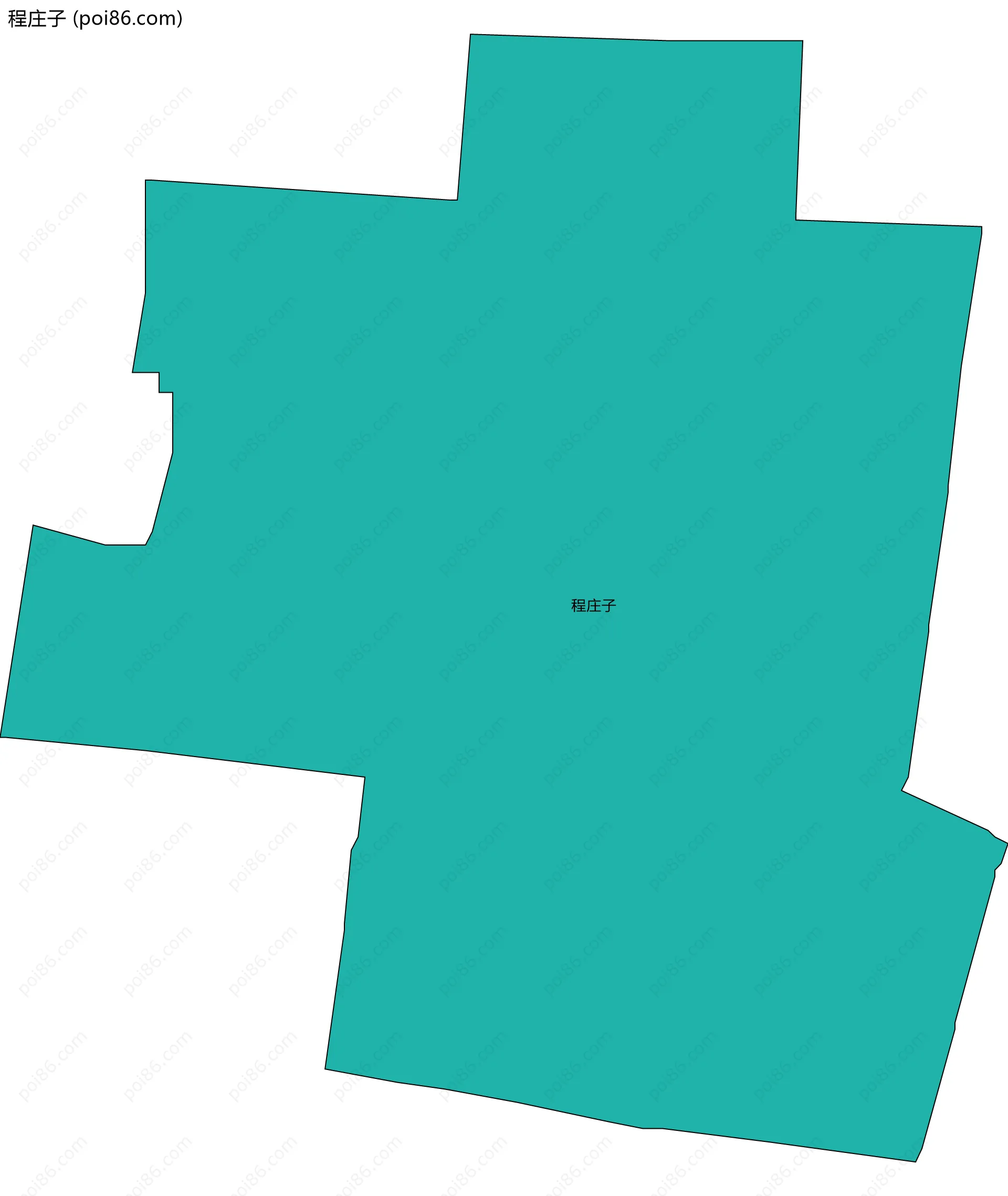 程庄子边界地图