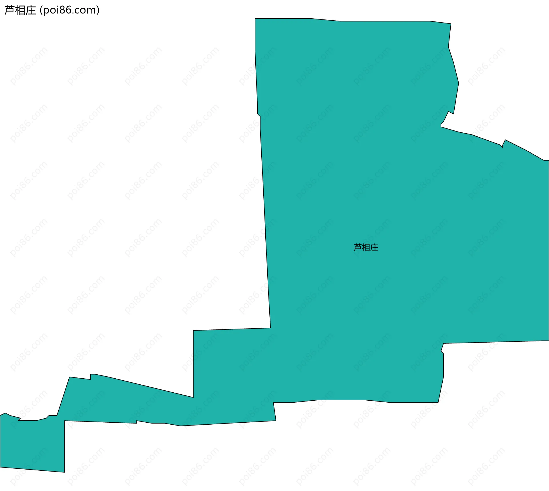 芦相庄边界地图