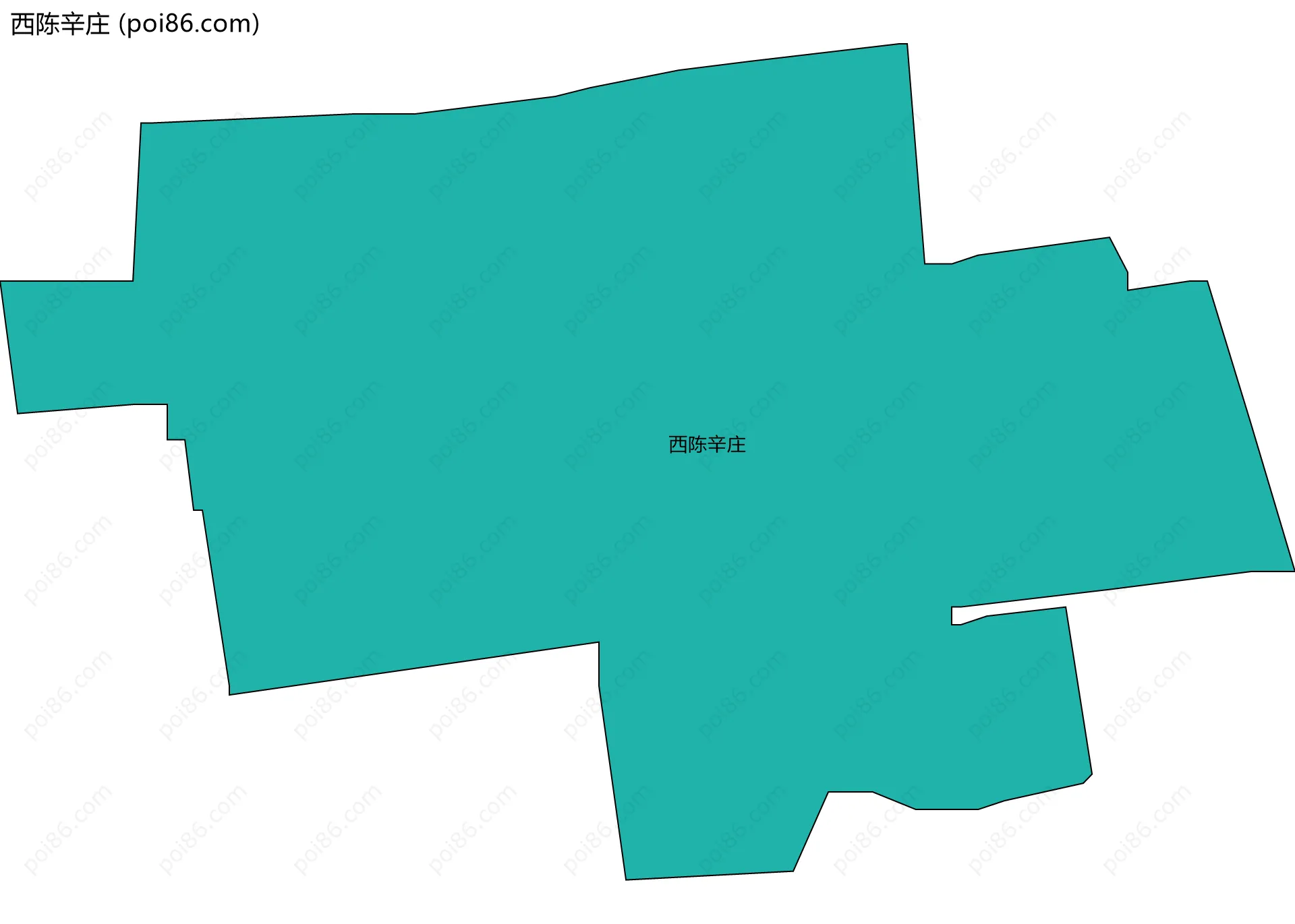 西陈辛庄边界地图