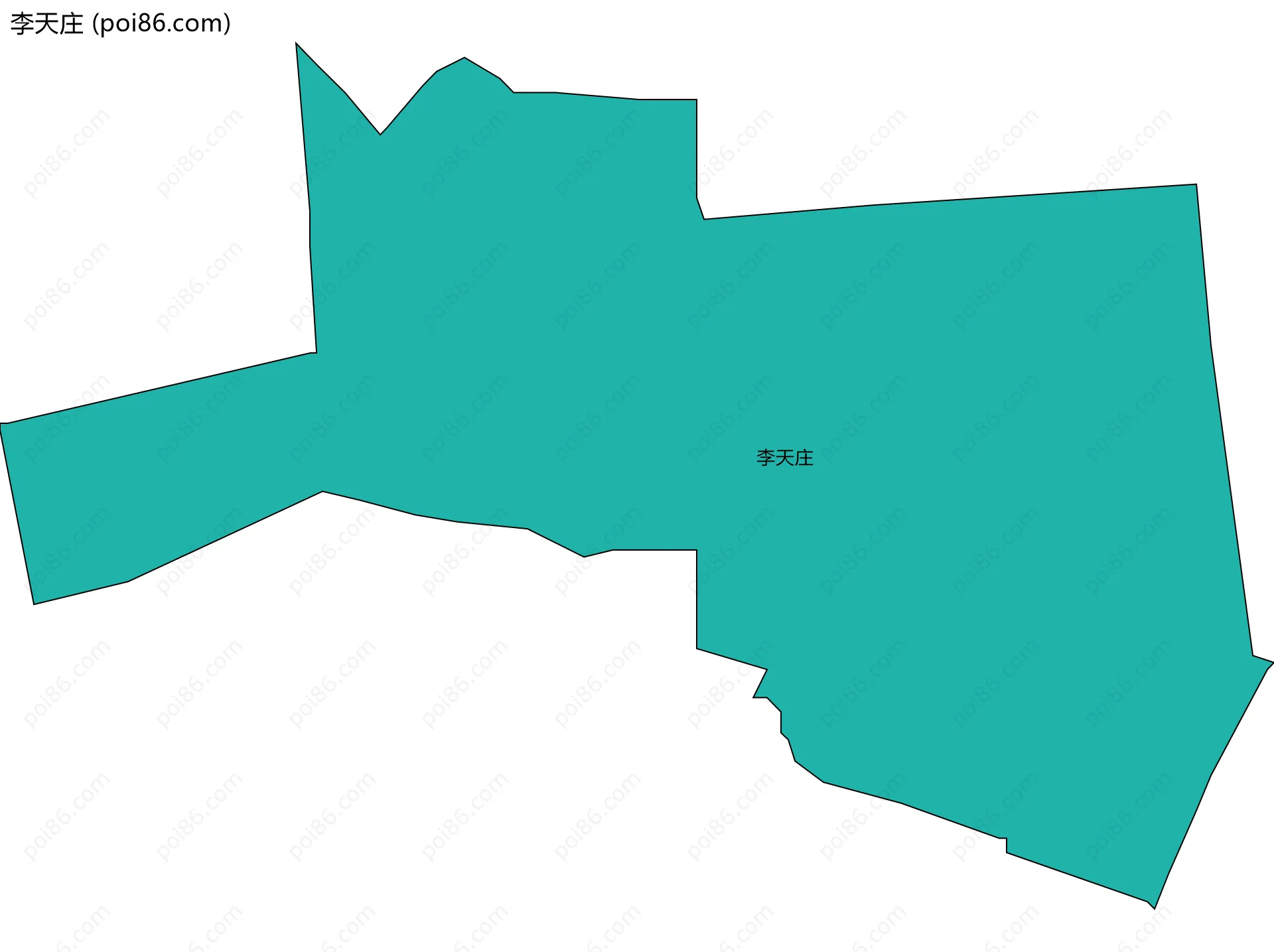 李天庄边界地图