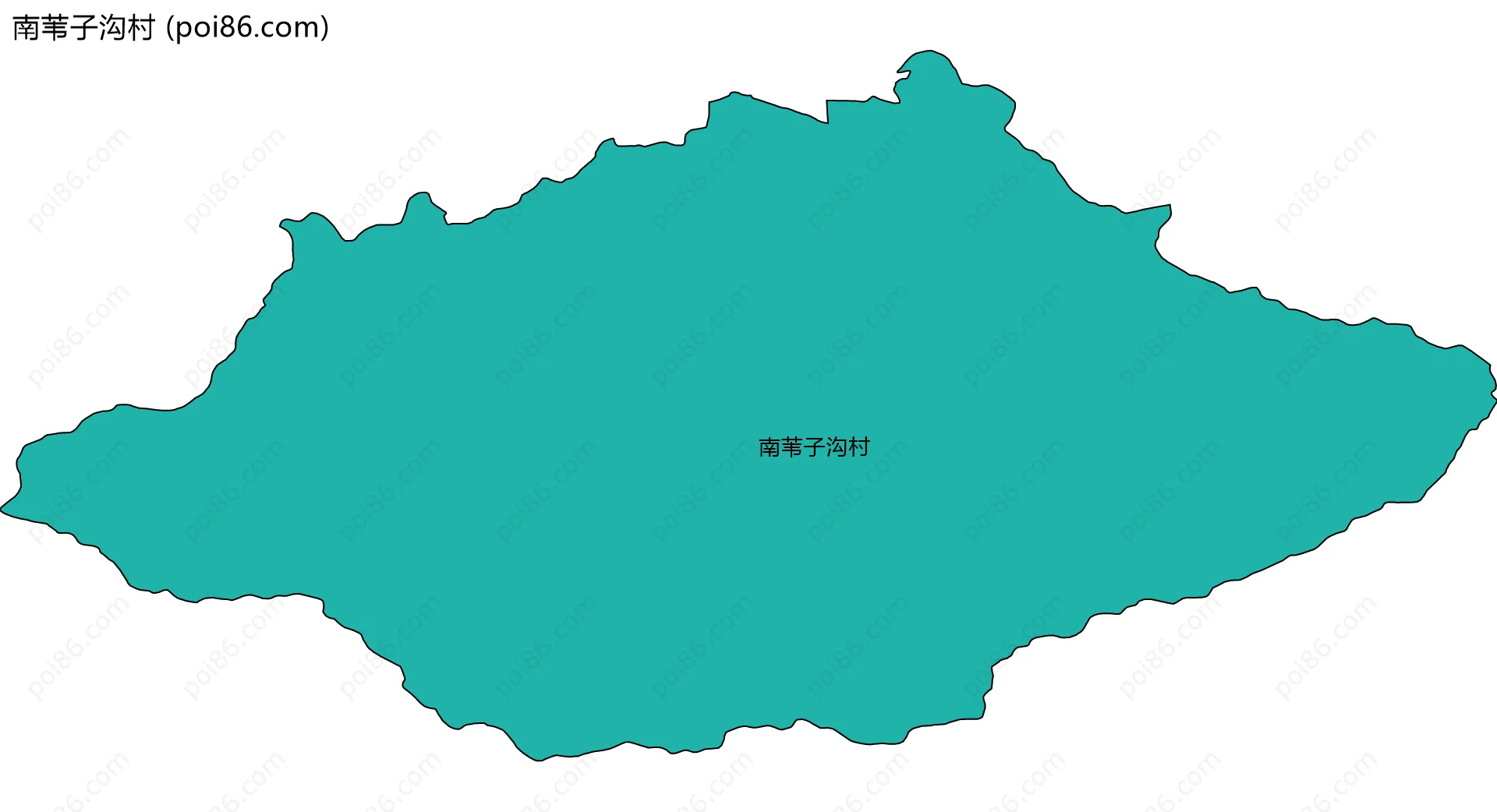 南苇子沟村边界地图