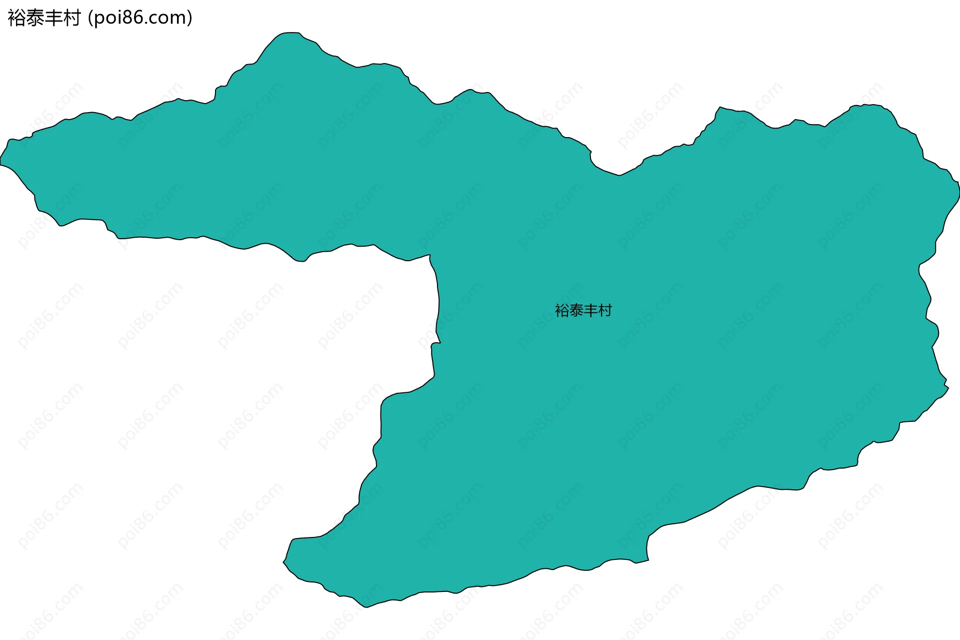 裕泰丰村边界地图