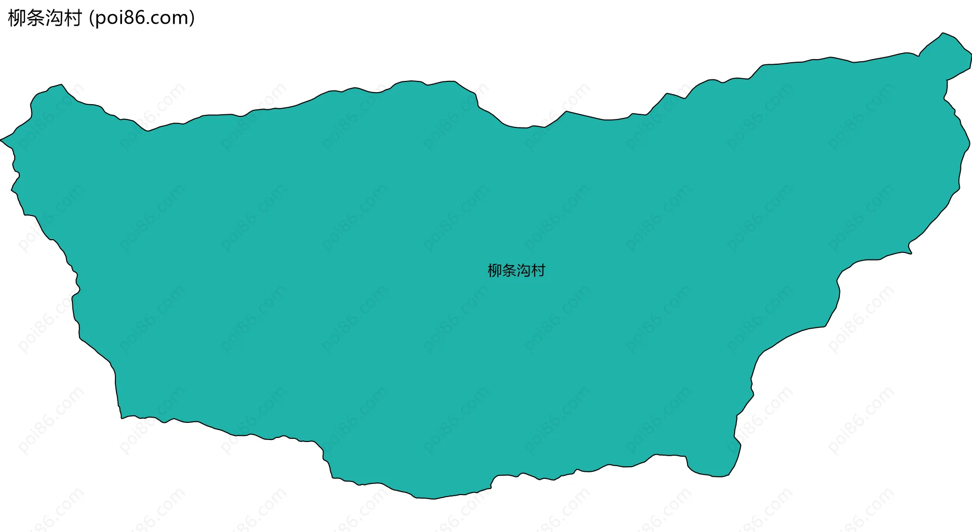 柳条沟村边界地图
