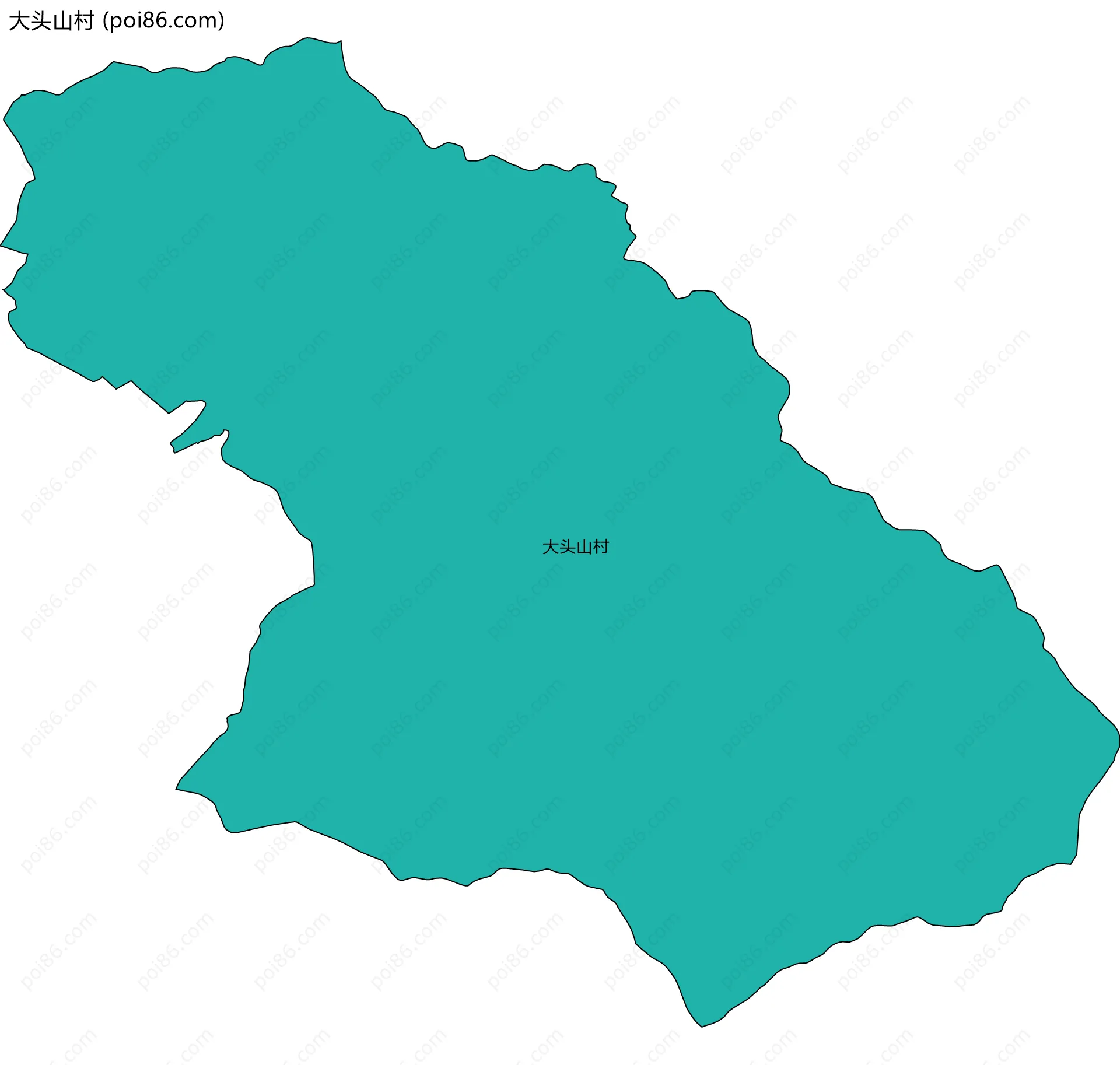 大头山村边界地图