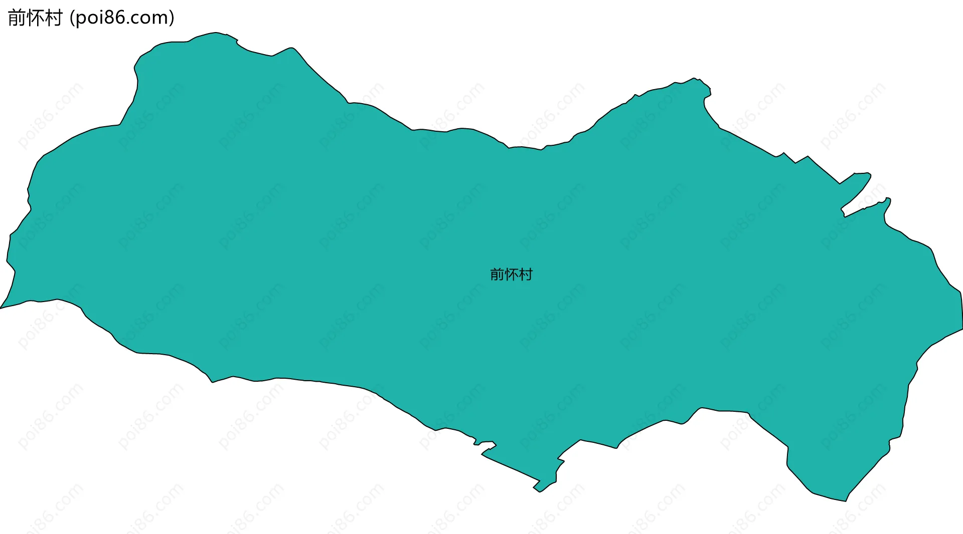 前怀村边界地图