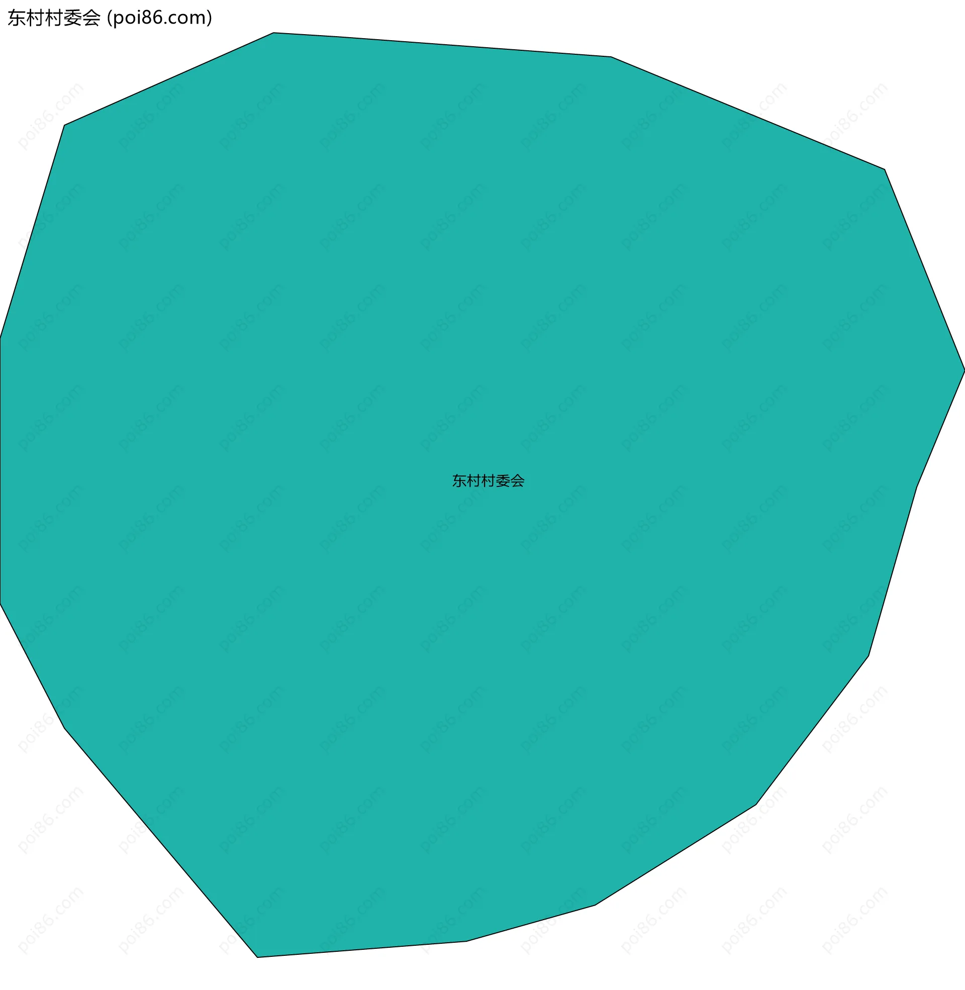东村村委会边界地图