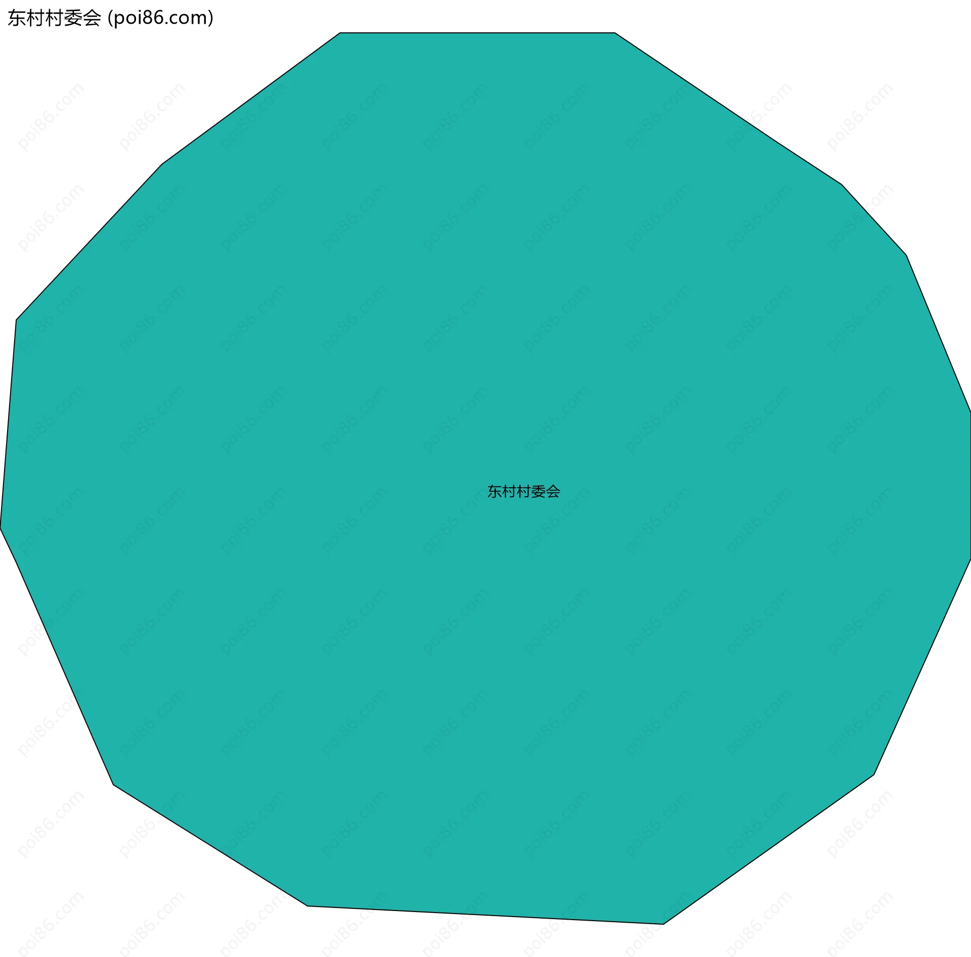 东村村委会边界地图